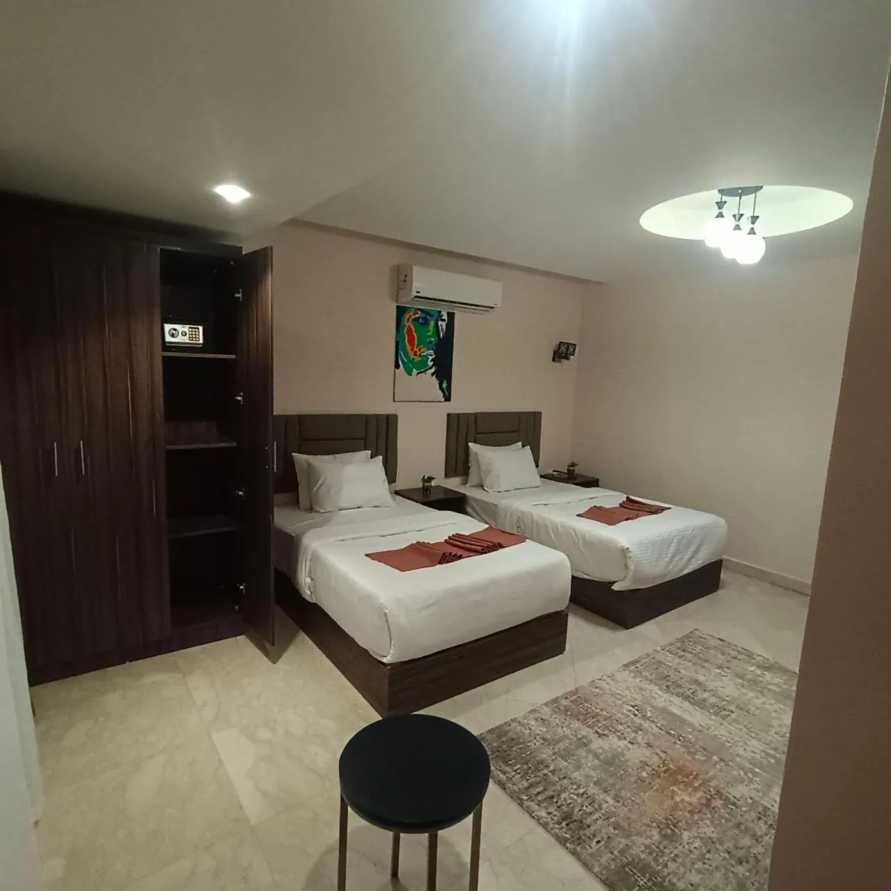 Bed in Aziz Egypt Pyramids Hotel