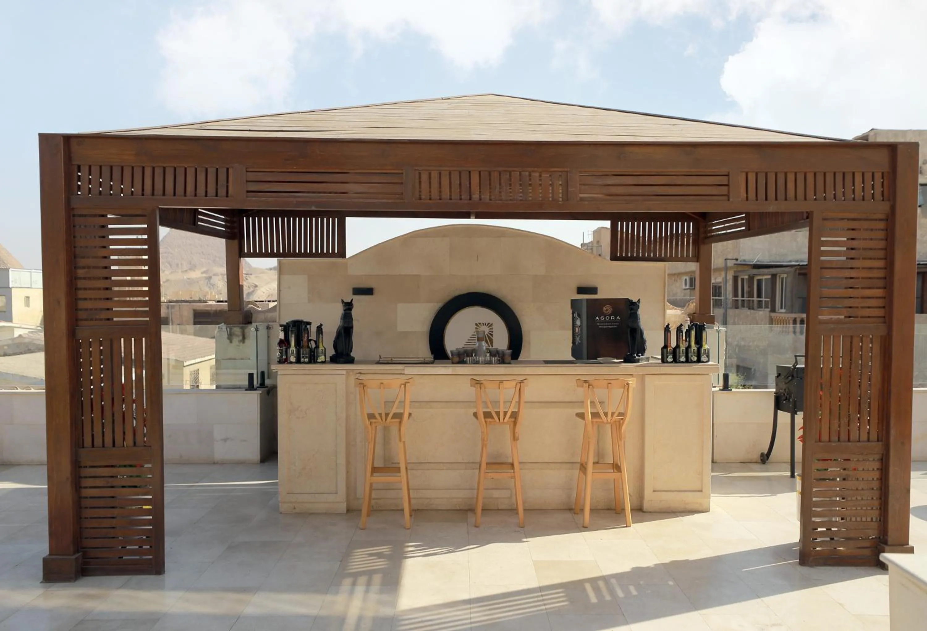 Lounge or bar in Aziz Egypt Pyramids Hotel