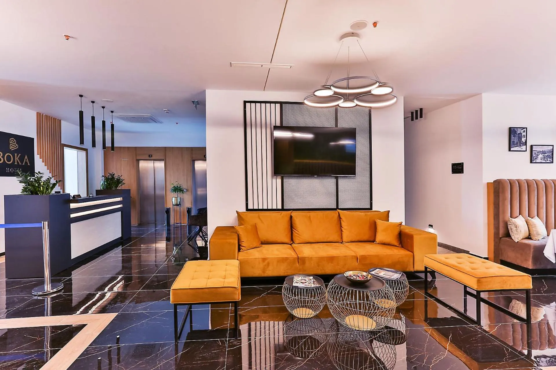 Lobby or reception in Hotel Boka