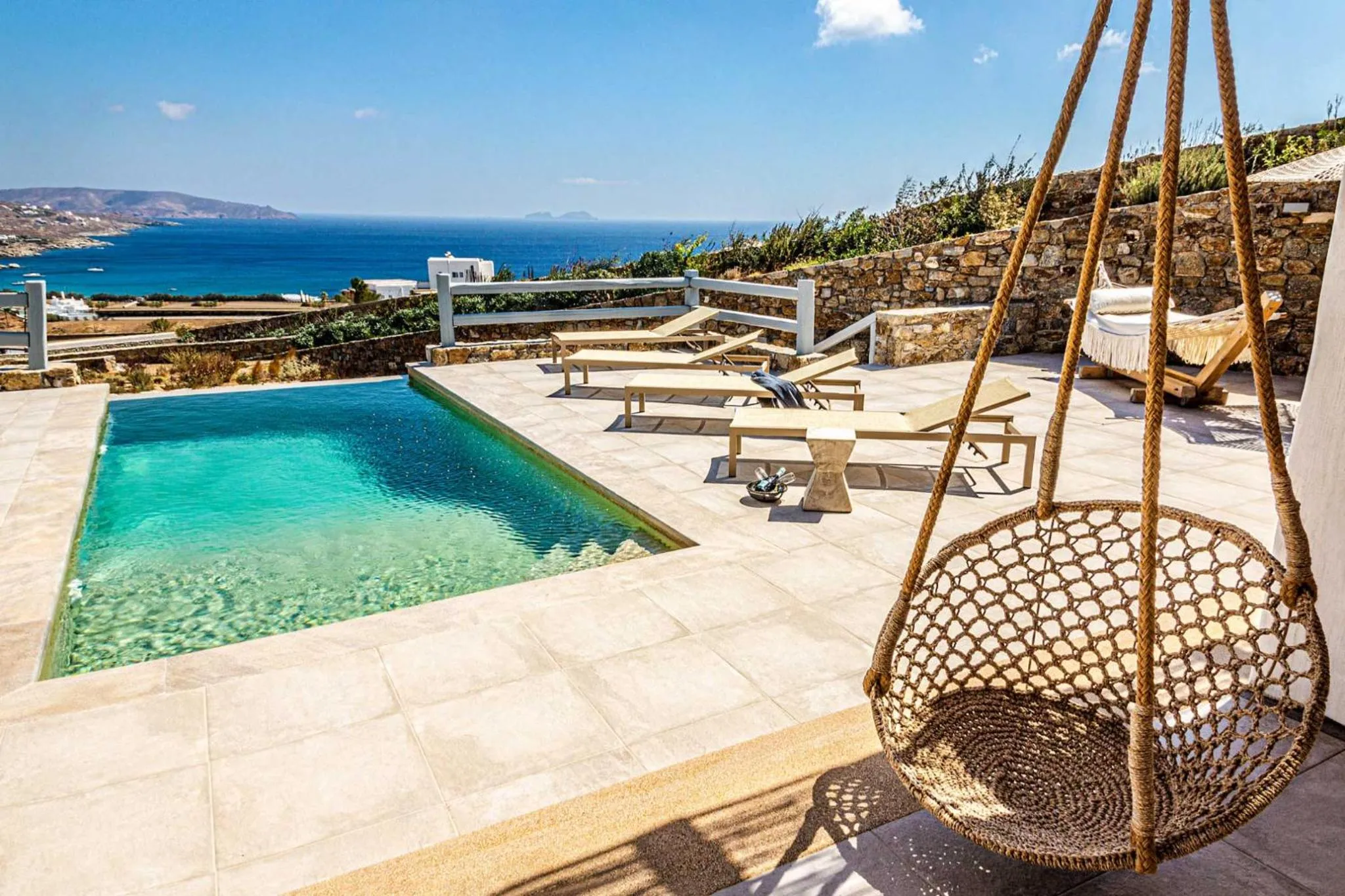 Patio in Mykonian Kazarte