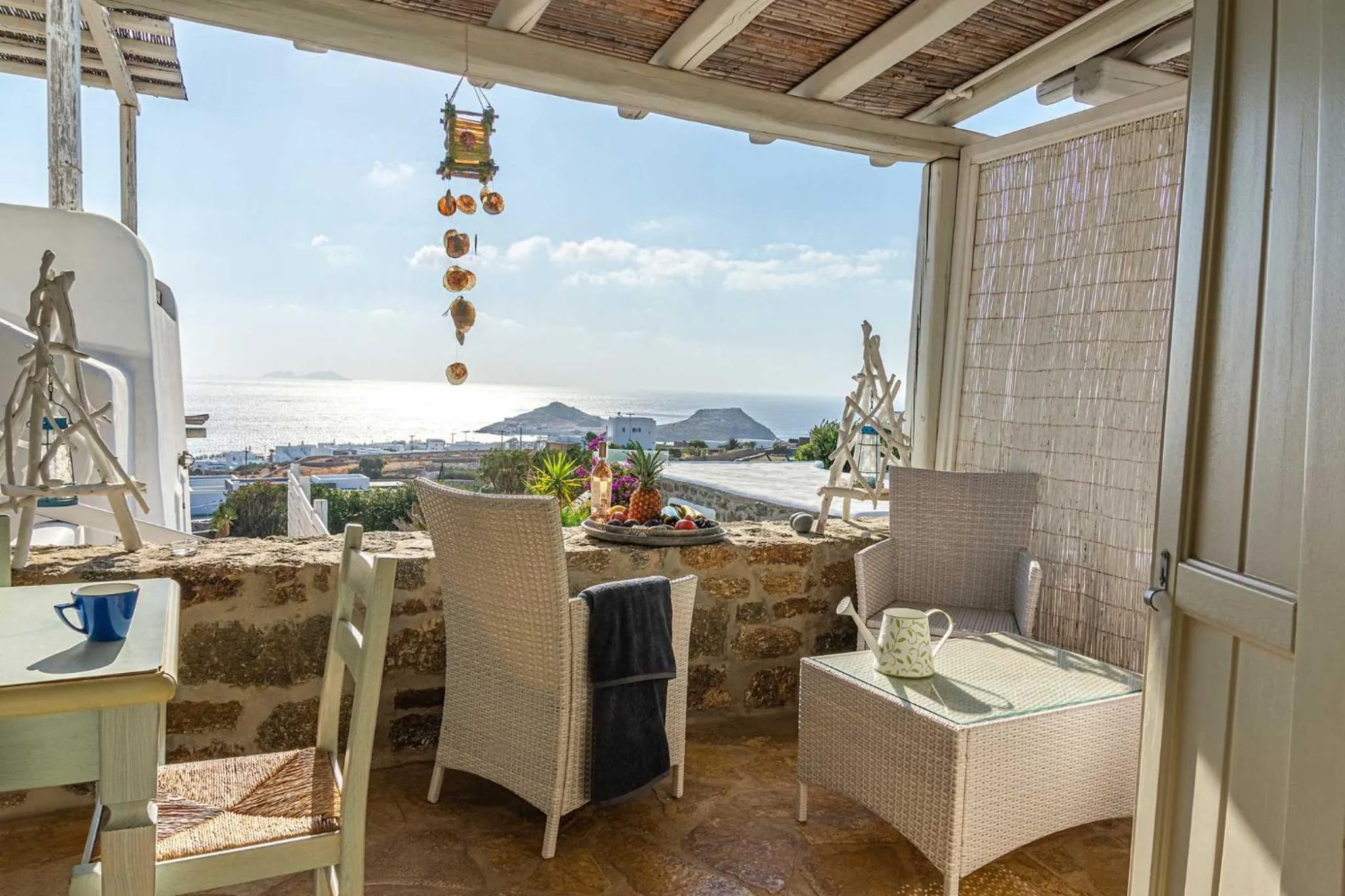 Balcony/Terrace in Mykonian Kazarte