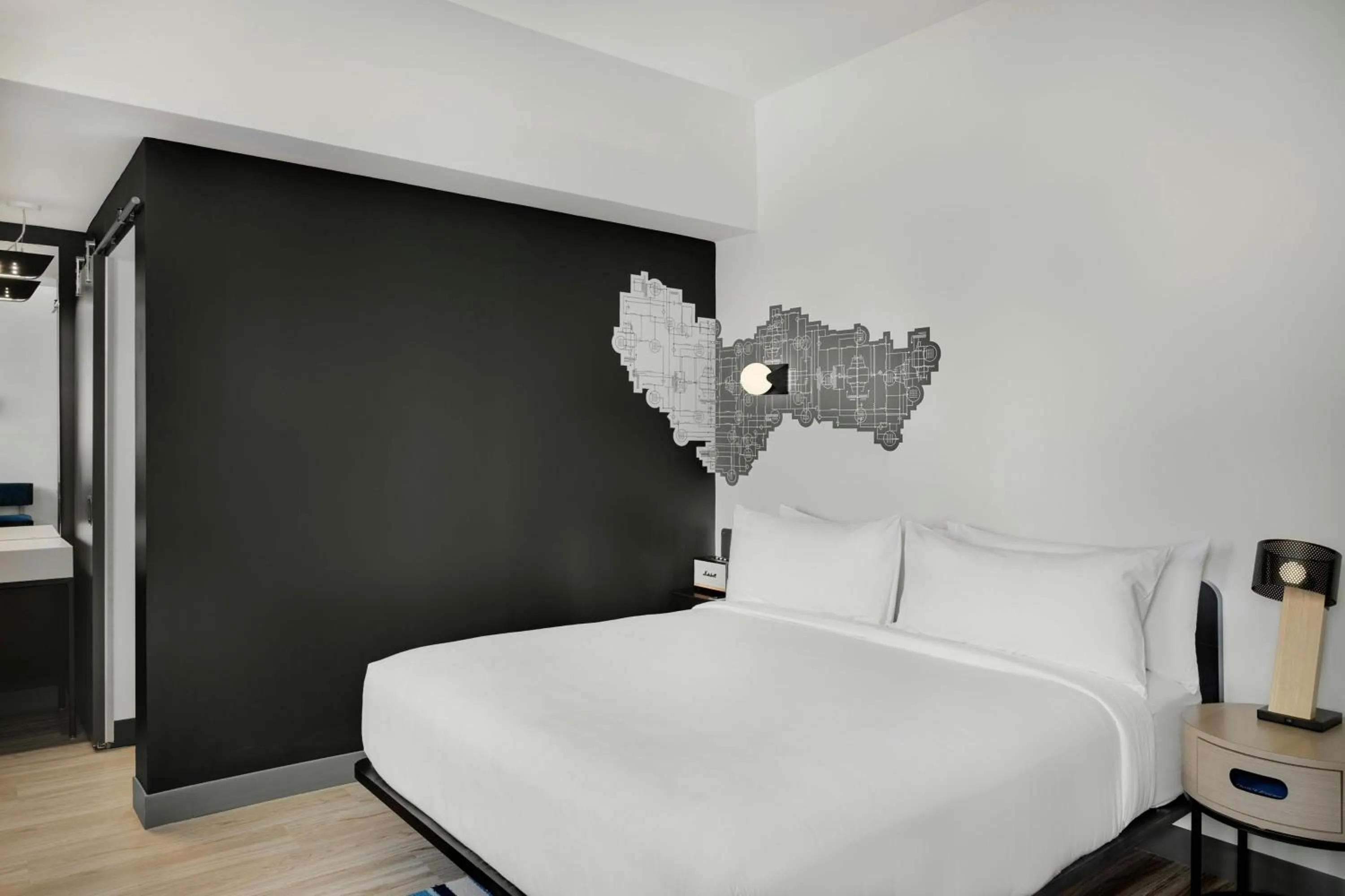 Bedroom, Bed in Aloft Indianapolis Downtown