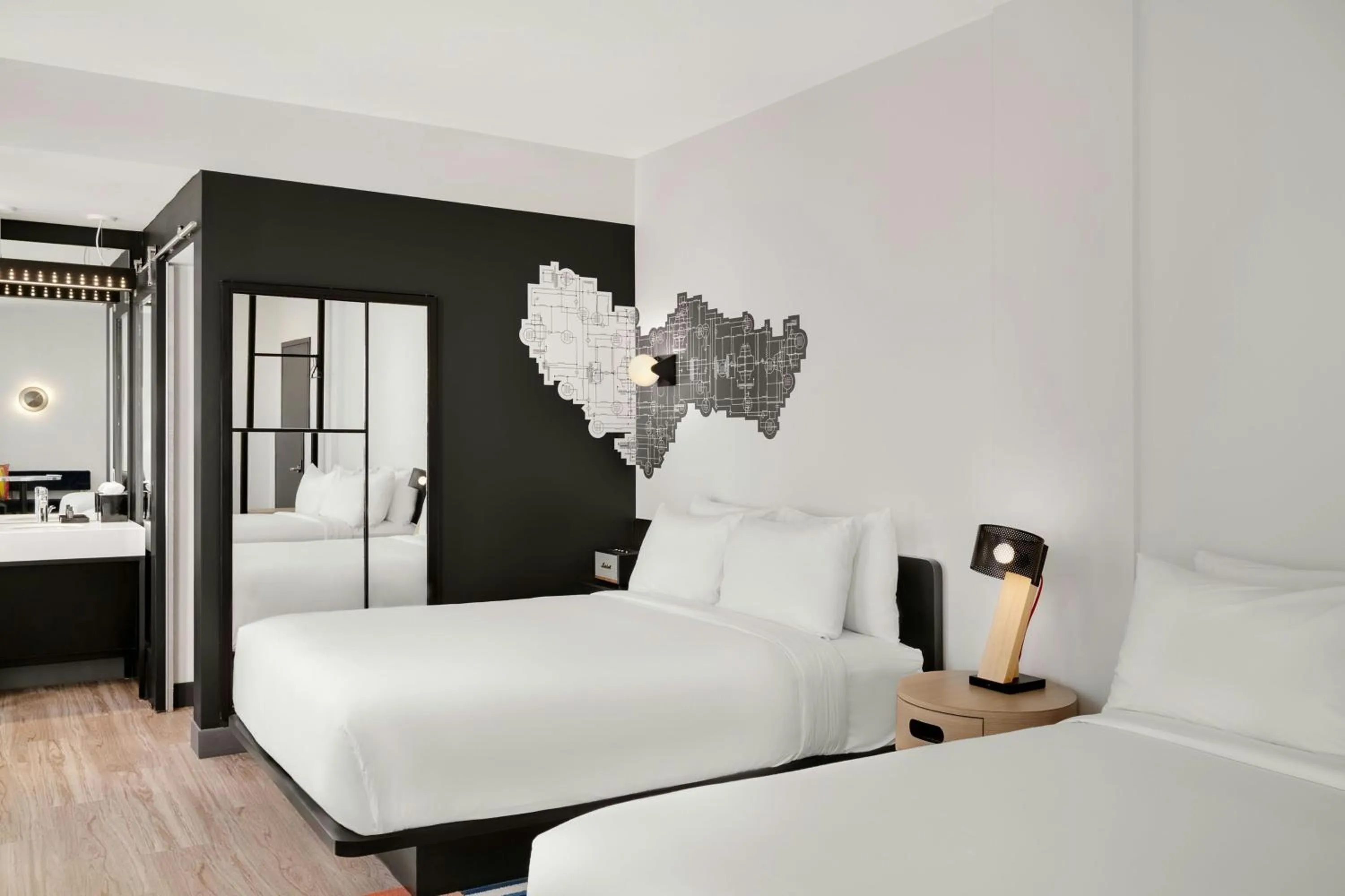 Bedroom, Bed in Aloft Indianapolis Downtown