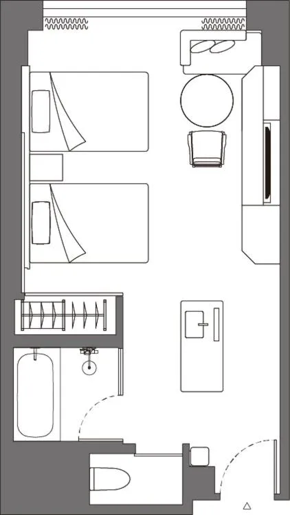 Scenic Twin Room with Two Double Beds and City View - High Floor in THE OSAKA STATION HOTEL, Autograph Collection