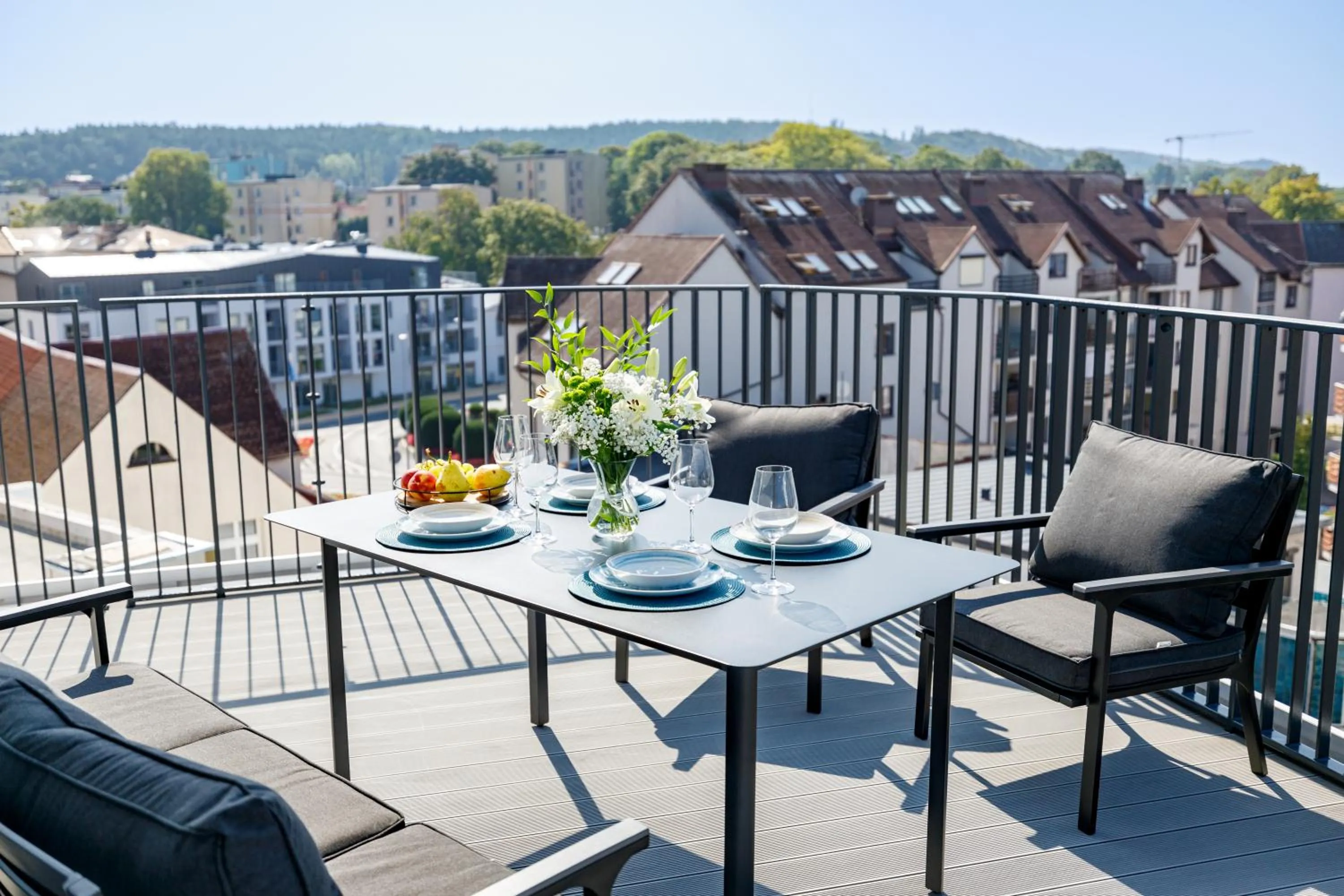 Balcony/Terrace in Baltic Waves Resort by PI Apartments - Official Operator