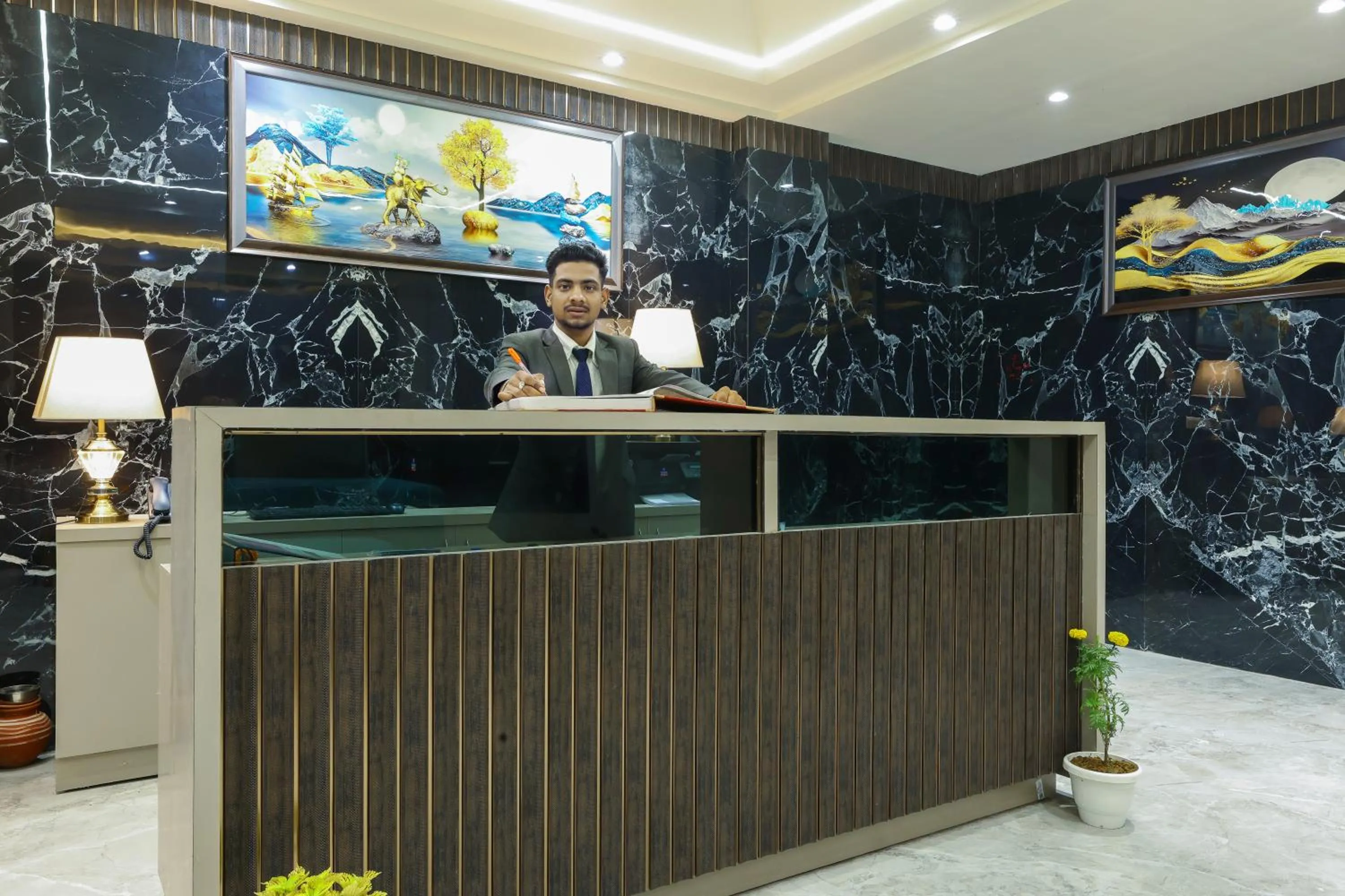 Lobby or reception in OPO Hotel Dior,Delhi Airport