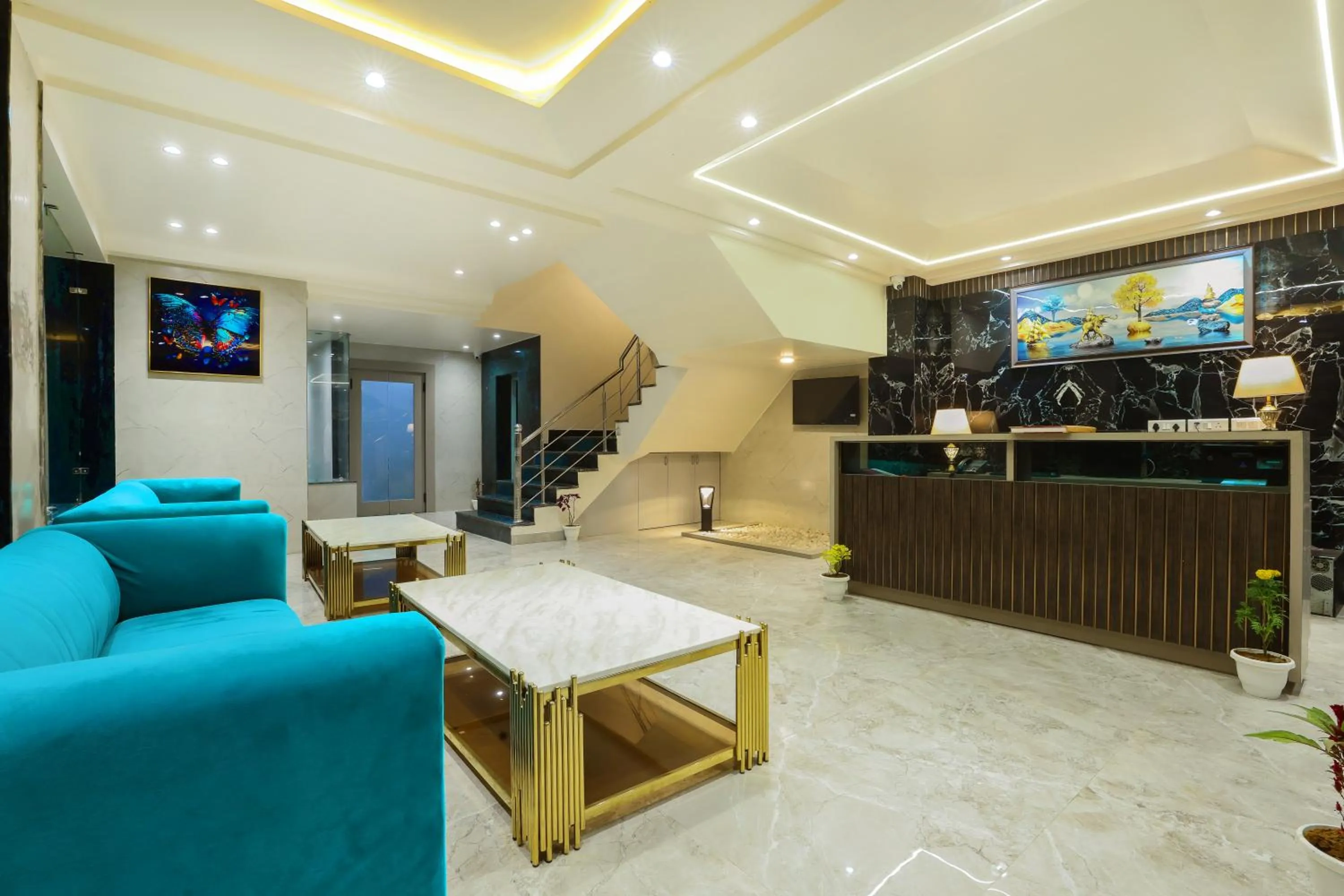 Lobby or reception in OPO Hotel Dior,Delhi Airport