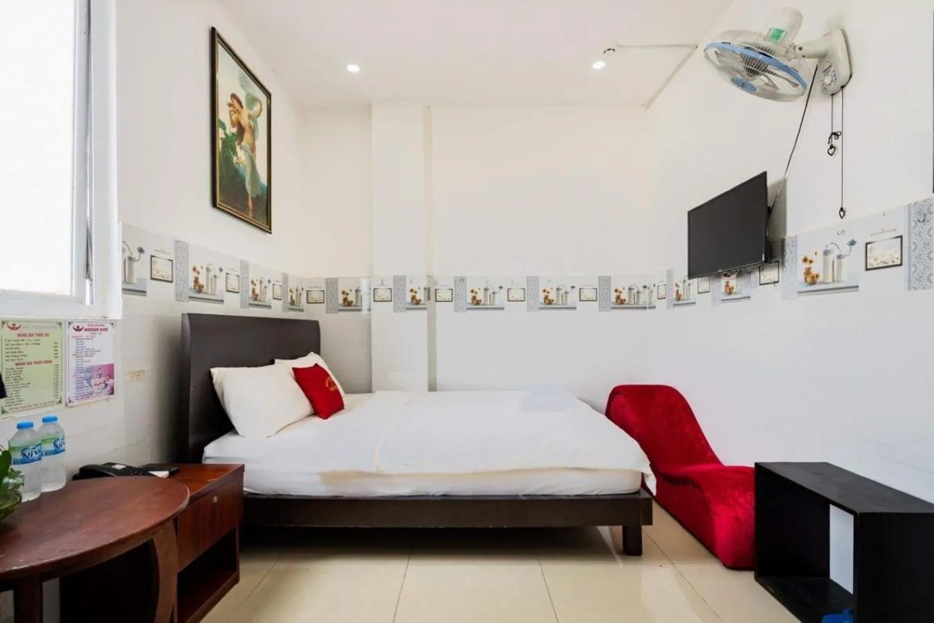 Bed in Hoa Hồng Hotel Ho Chi Minh City