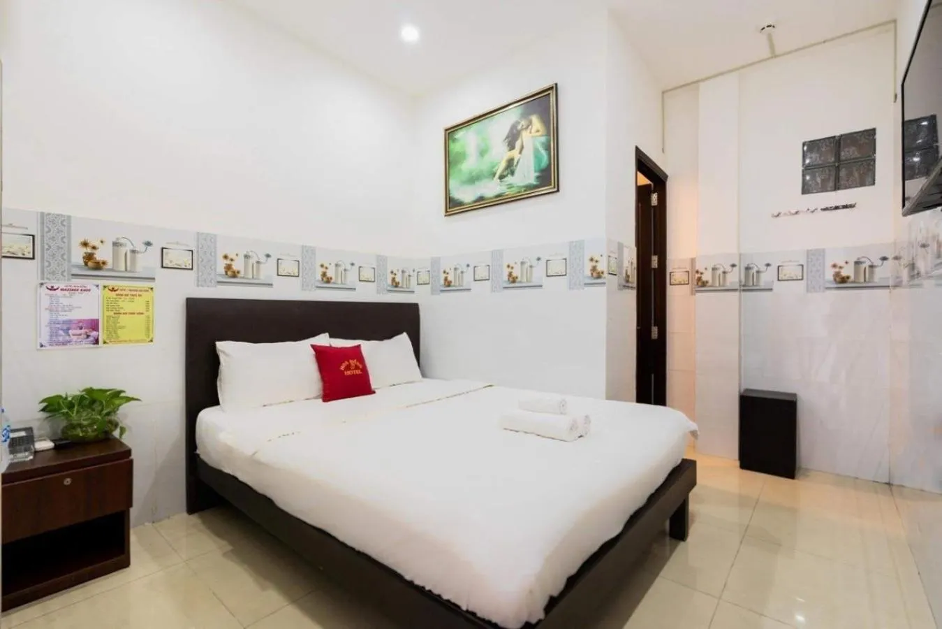 Bed in Hoa Hồng Hotel Ho Chi Minh City