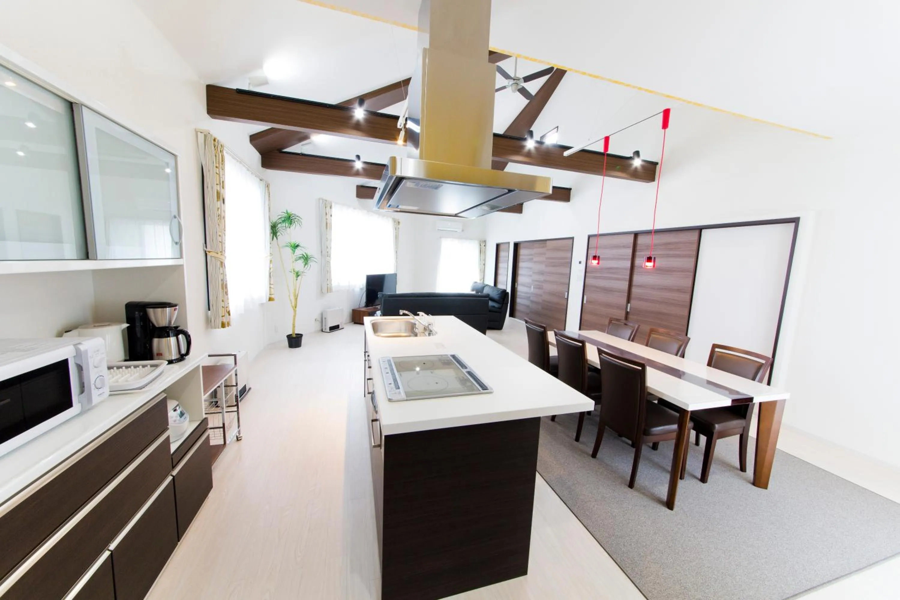 Kitchen or kitchenette in AIRAIKUHOTEL kagoshima