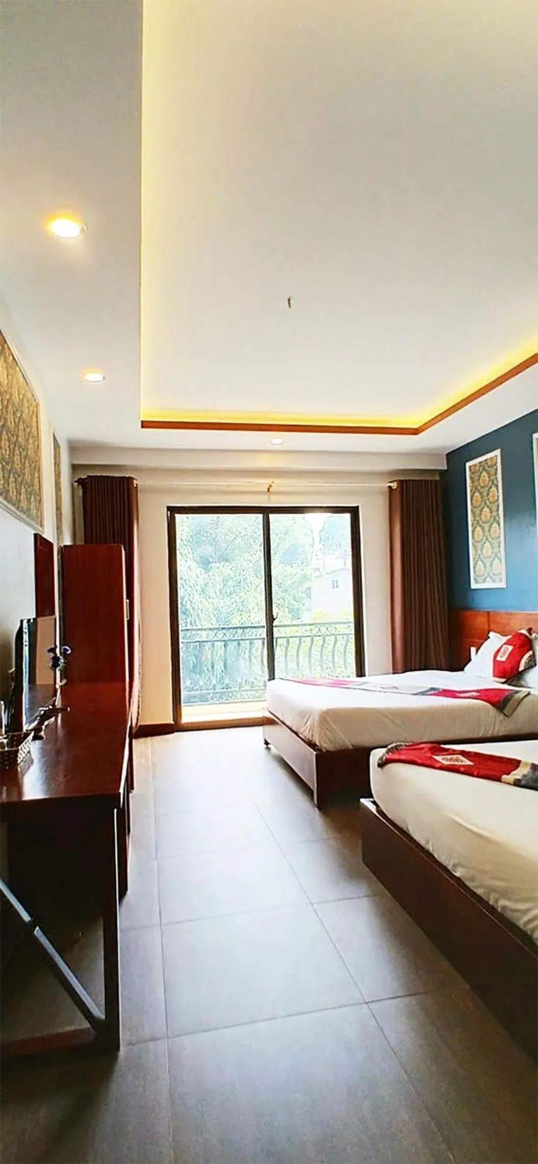 Living room, Bed in Sunshine View Sapa Hotel