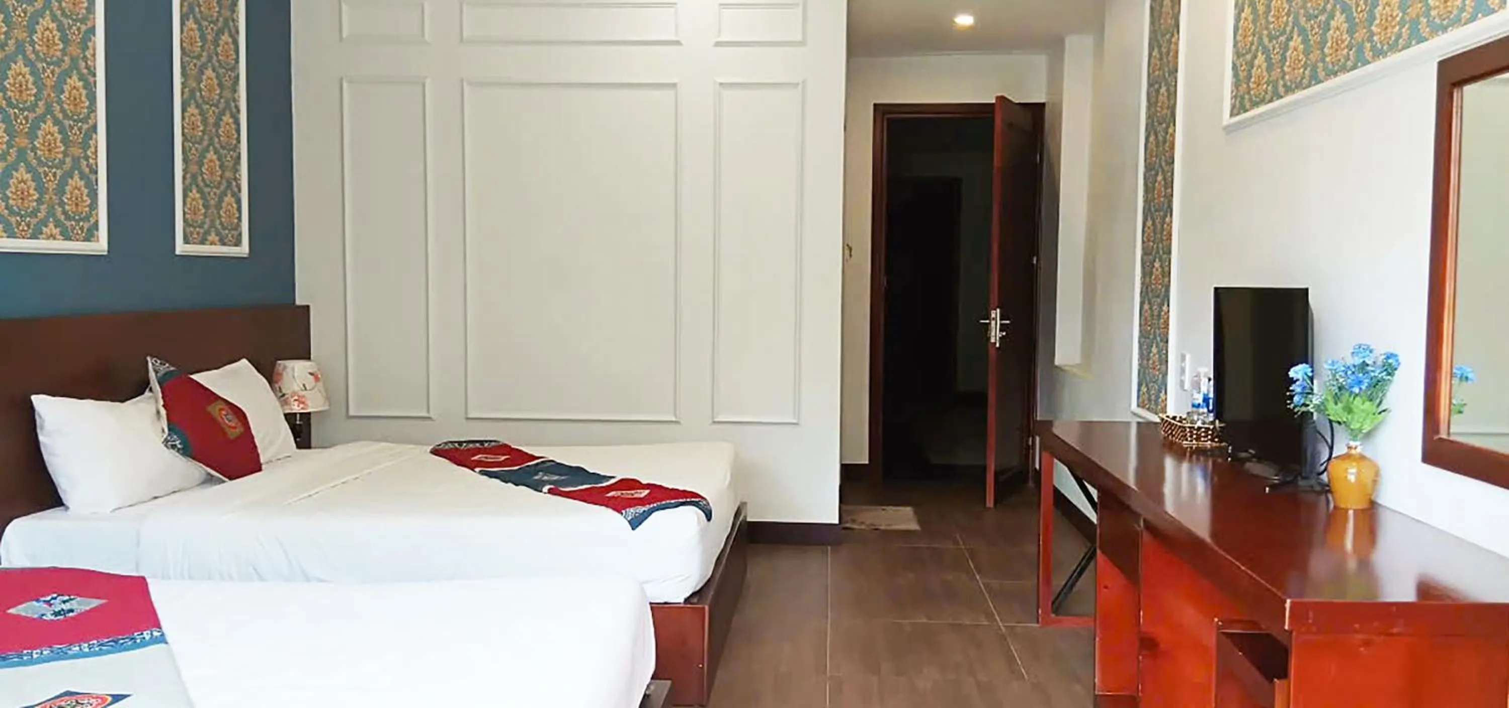 Bed in Sunshine View Sapa Hotel