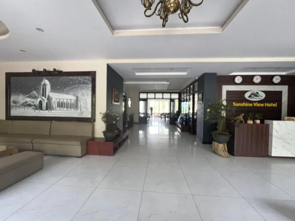 Communal lounge/ TV room in Sunshine View Sapa Hotel