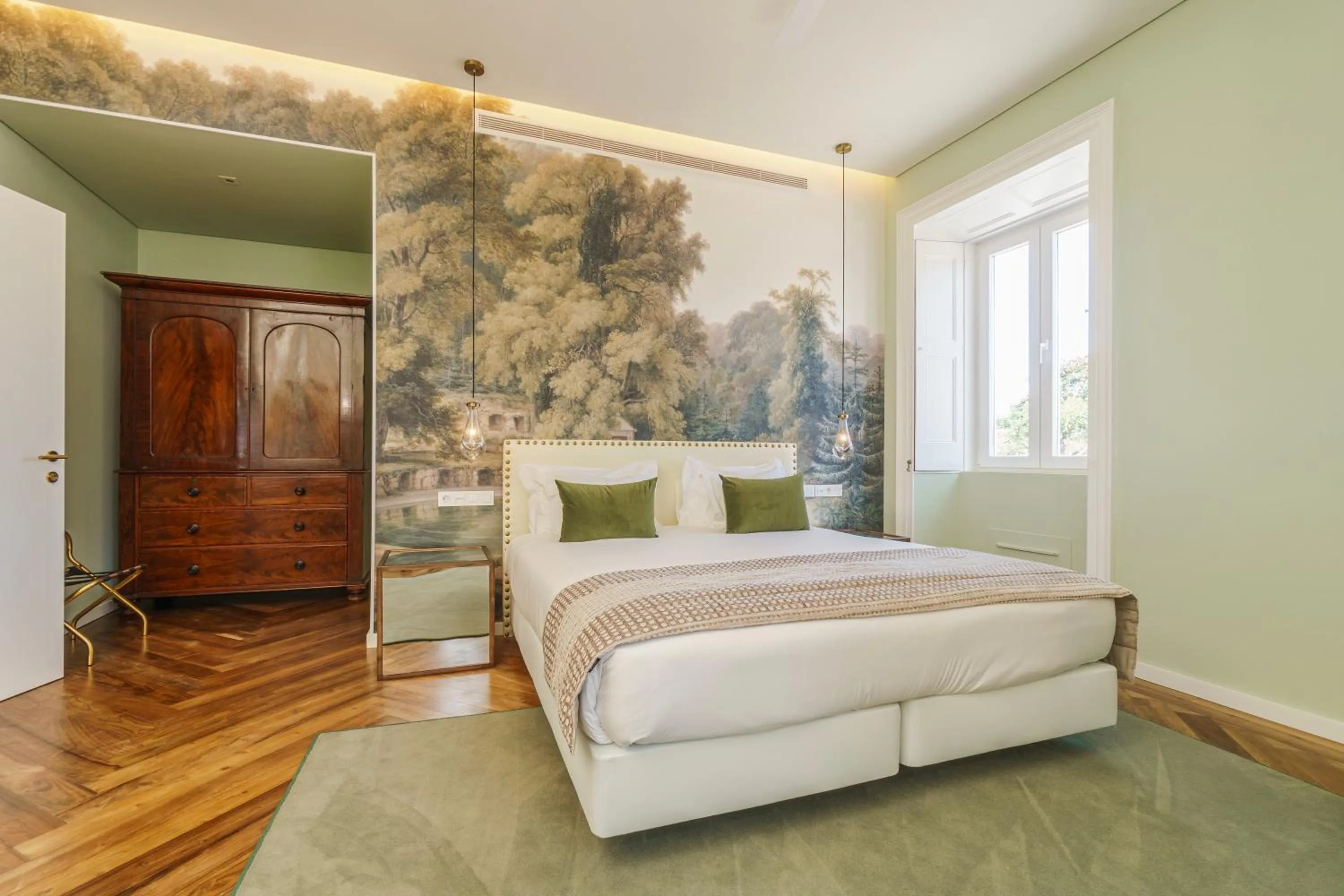 Bed in Solar dos Cantos Botanic House & Garden