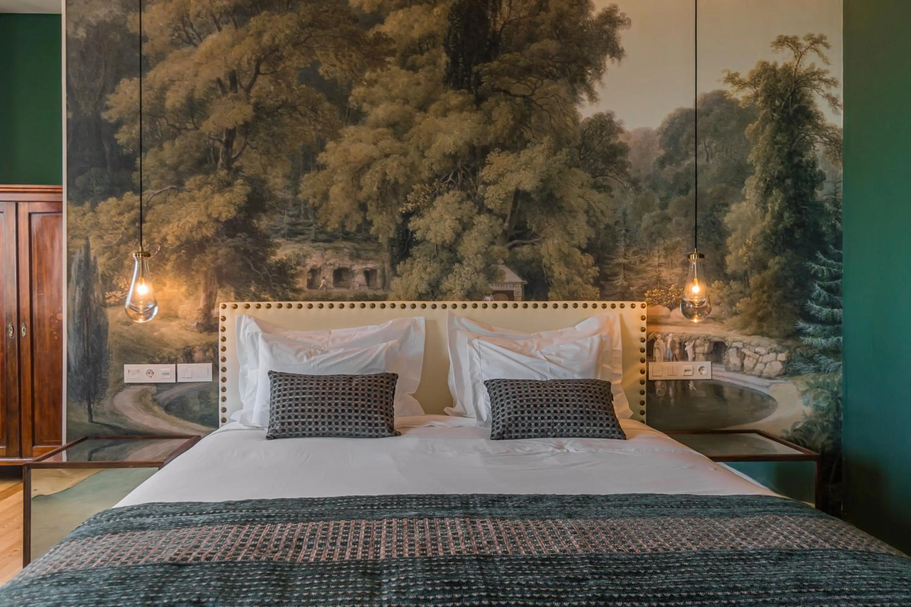 Bed in Solar dos Cantos Botanic House & Garden