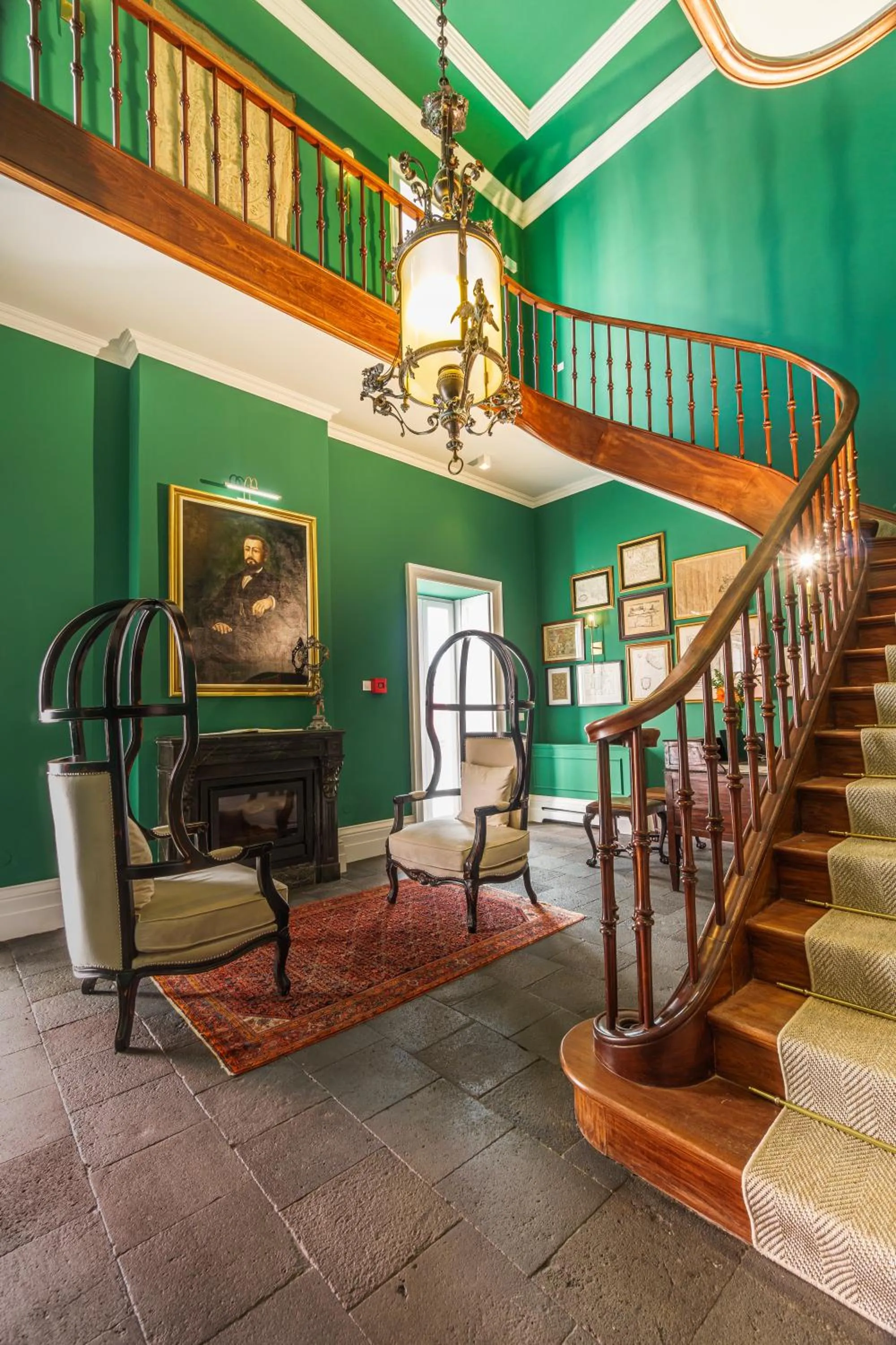 Lobby or reception in Solar dos Cantos Botanic House & Garden
