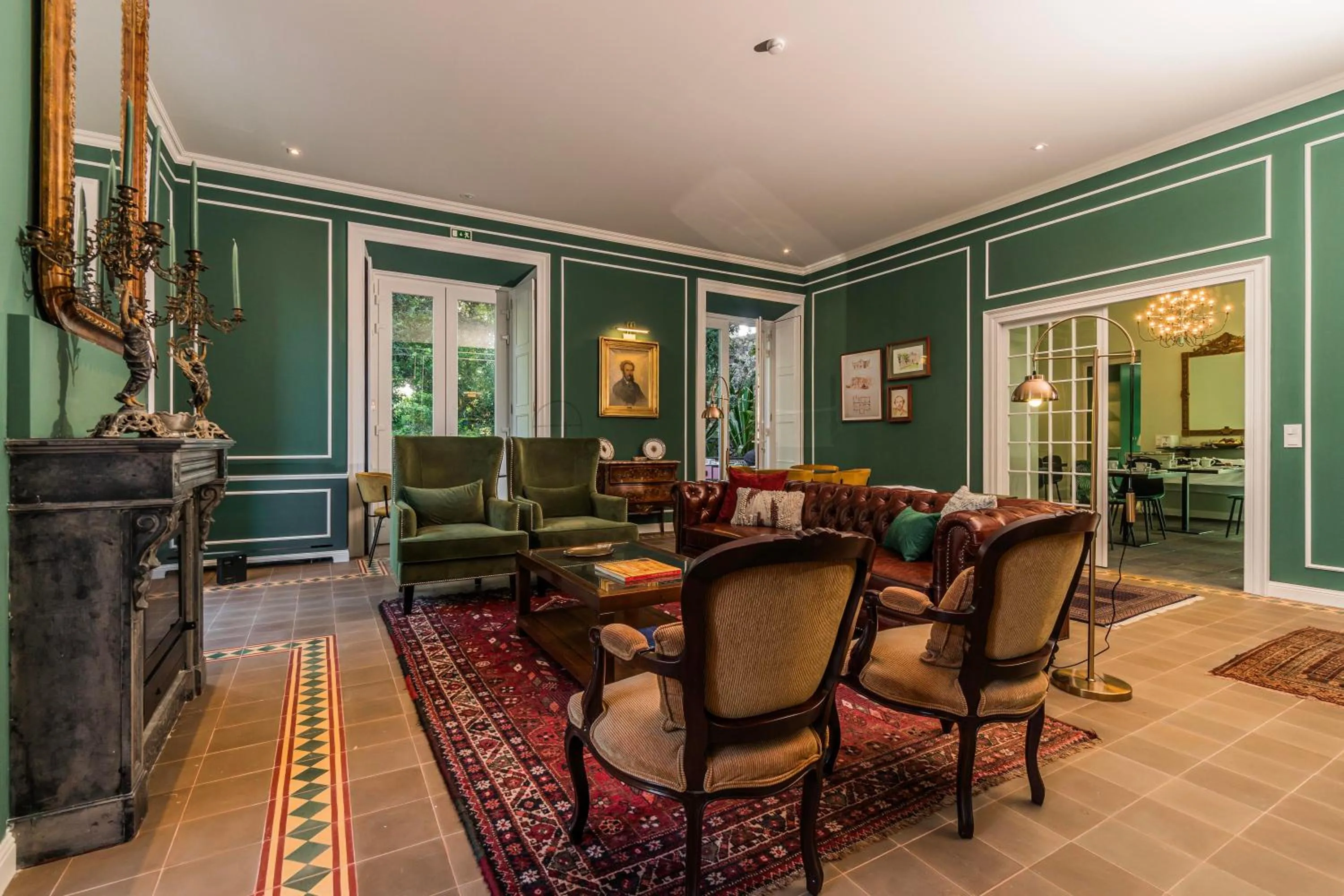 Living room in Solar dos Cantos Botanic House & Garden