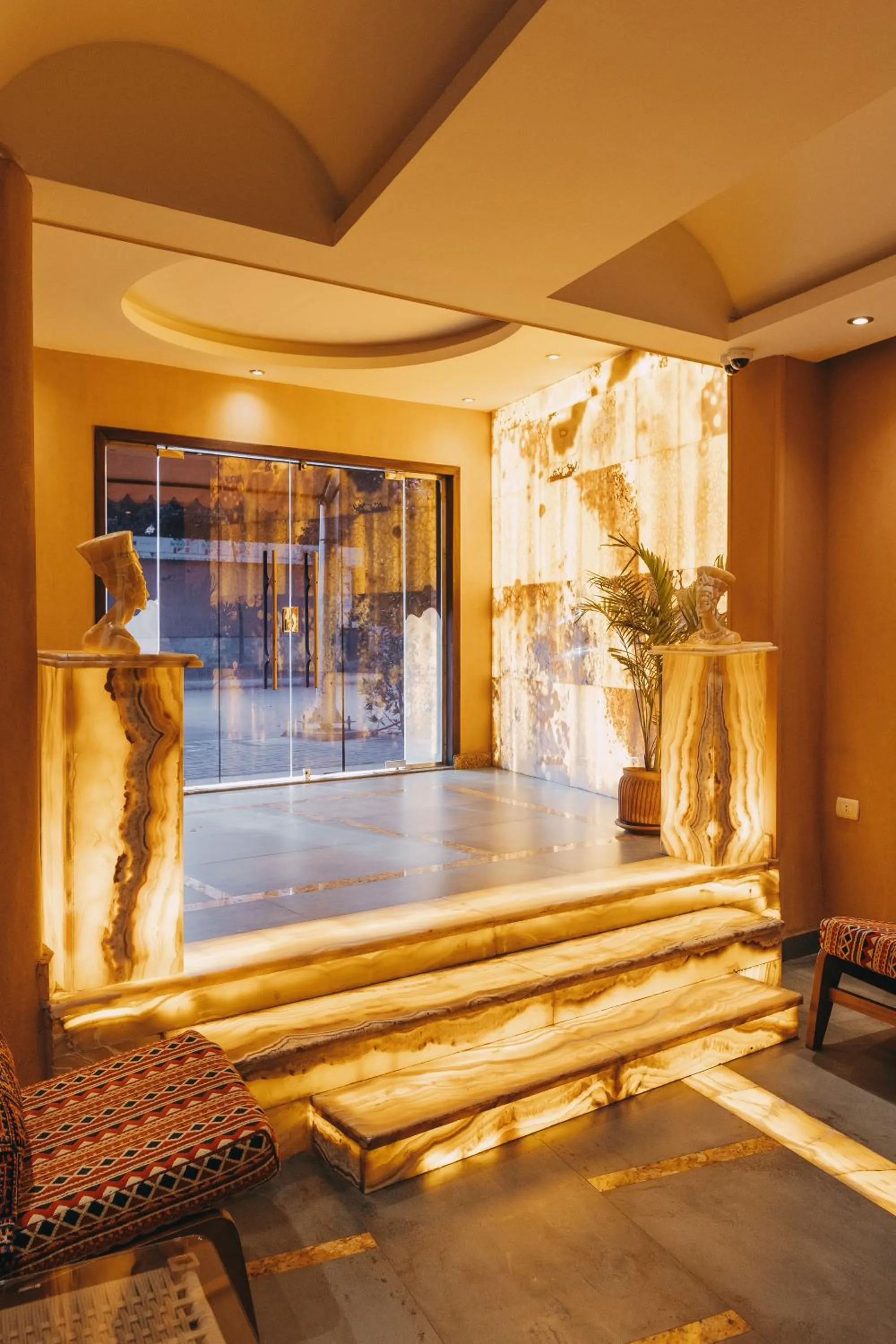 Facade/entrance in BrassAlmas Pyramids Hotel