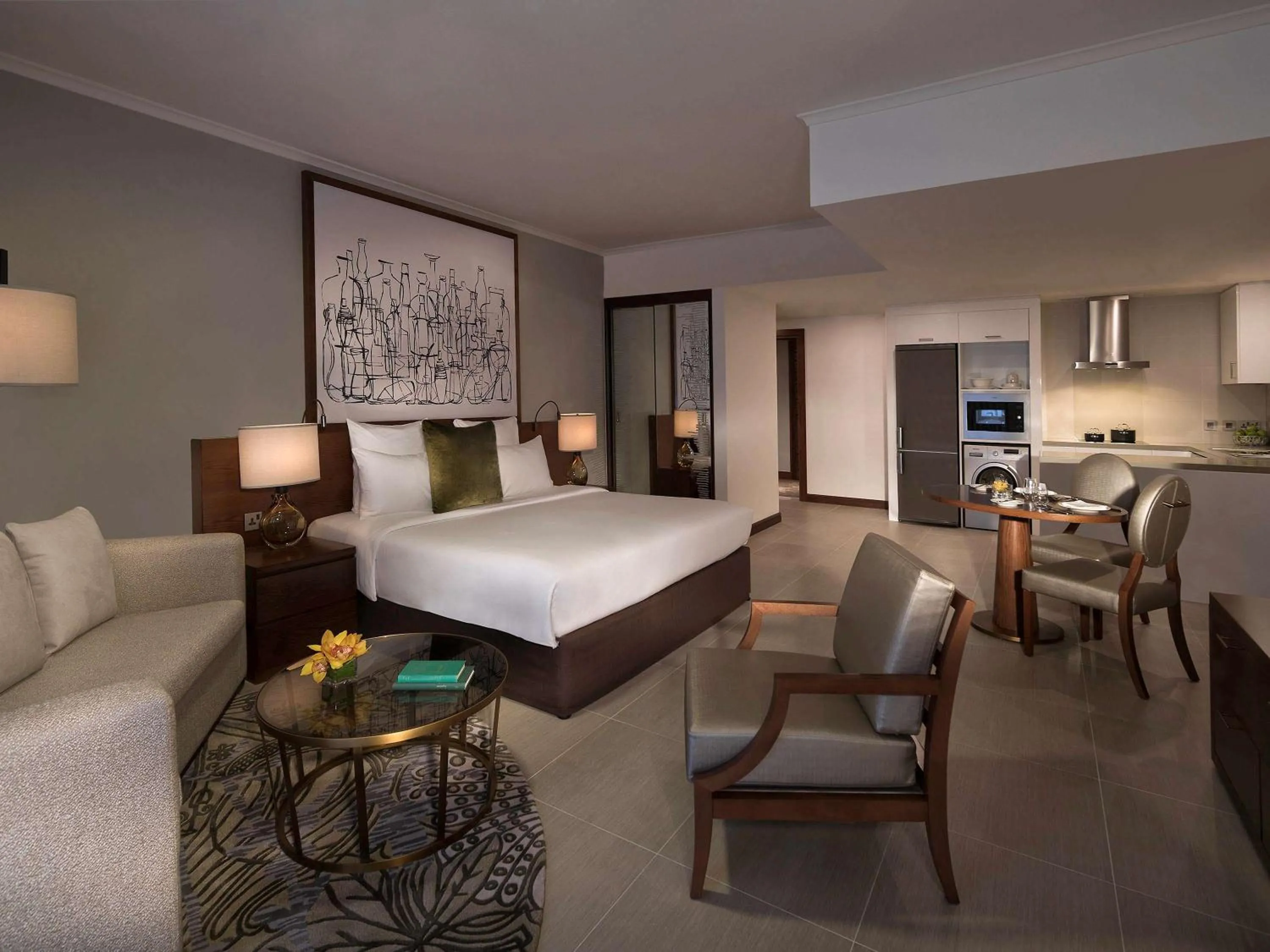 Photo of the whole room, Bed in Pullman Dubai Creek City Centre Residences