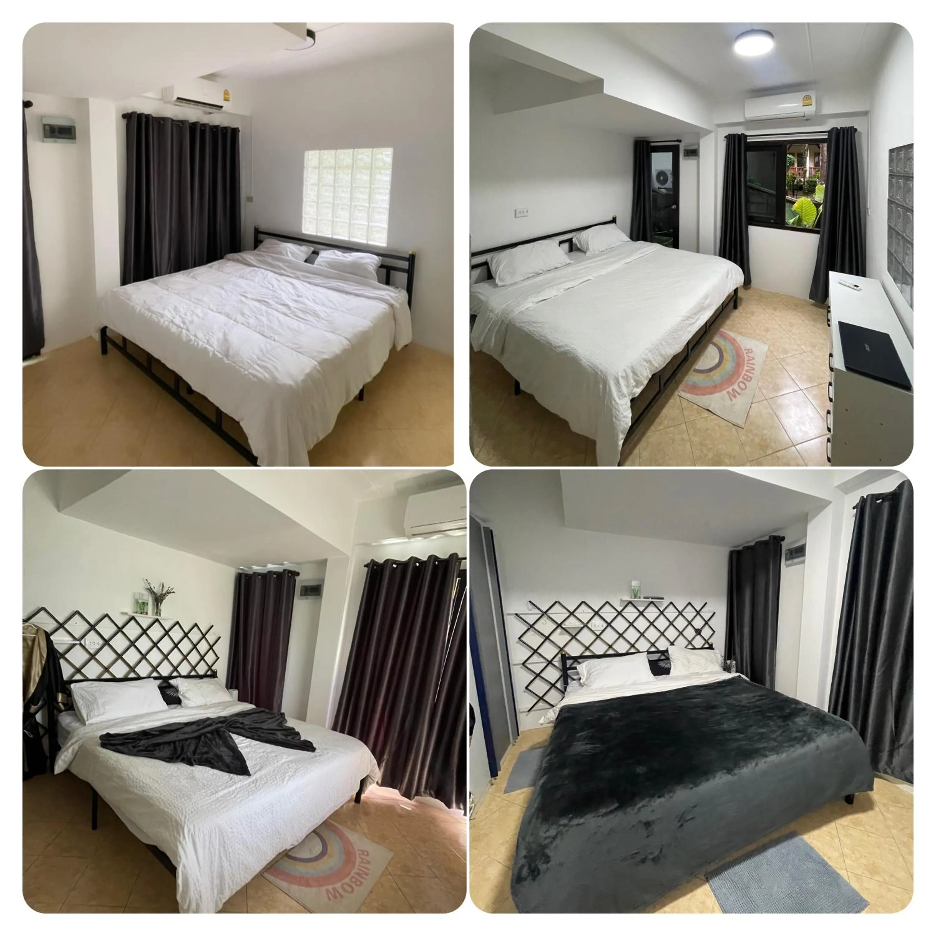 Bed in Aisawan Resort villa