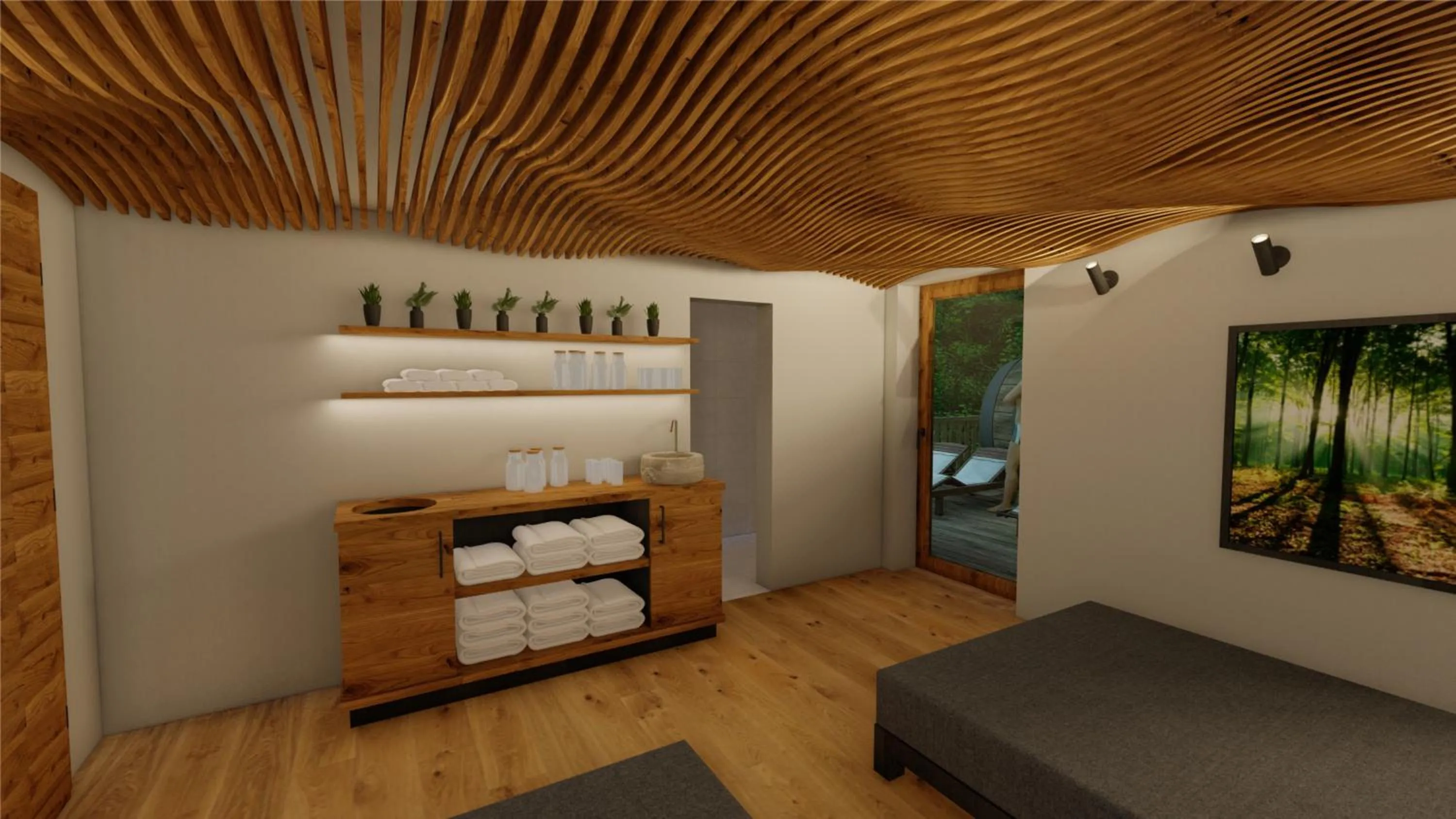 Spa and wellness centre/facilities, Bed in Köhlerei am See