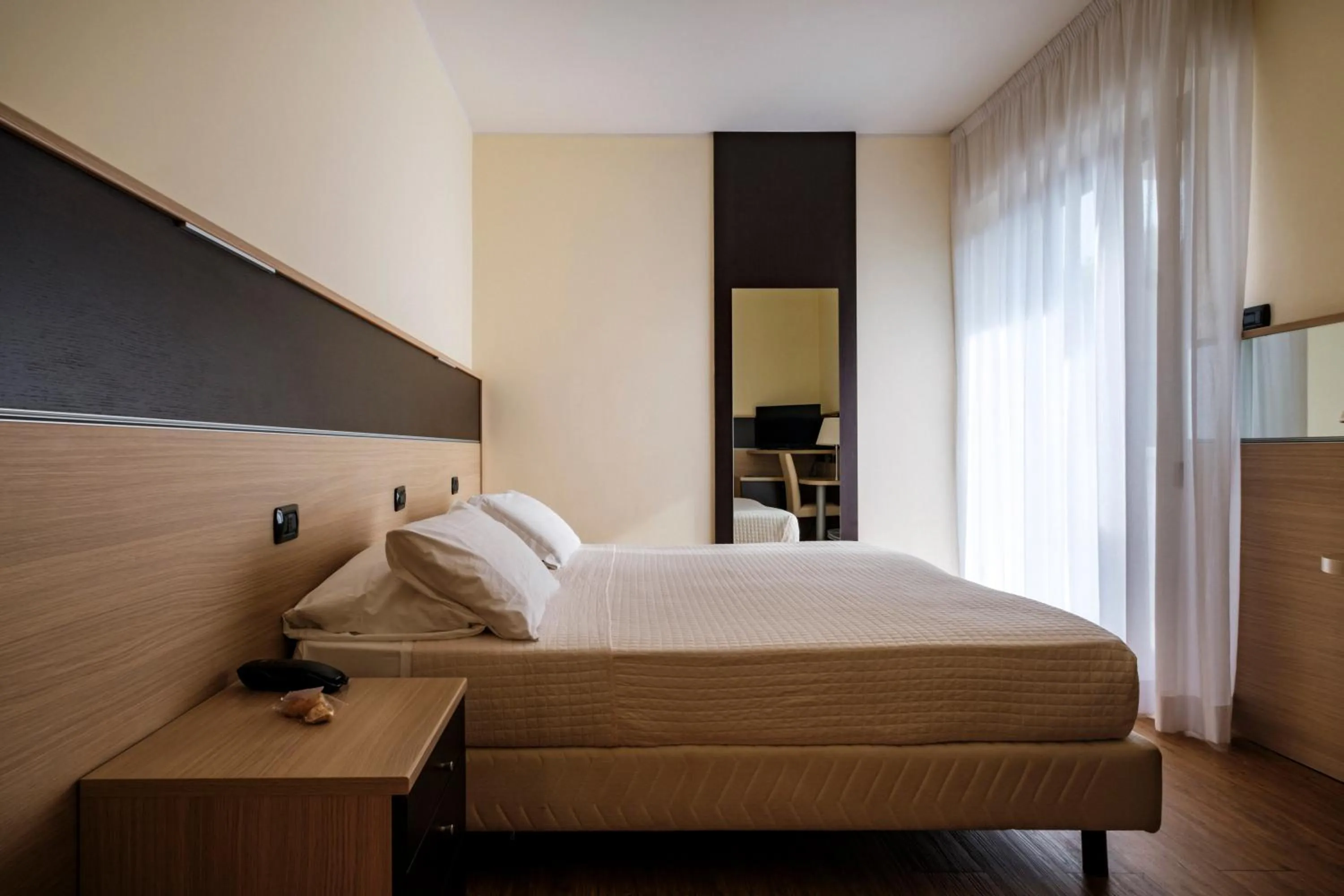 Bedroom, Bed in Augustus Hotel Riccione