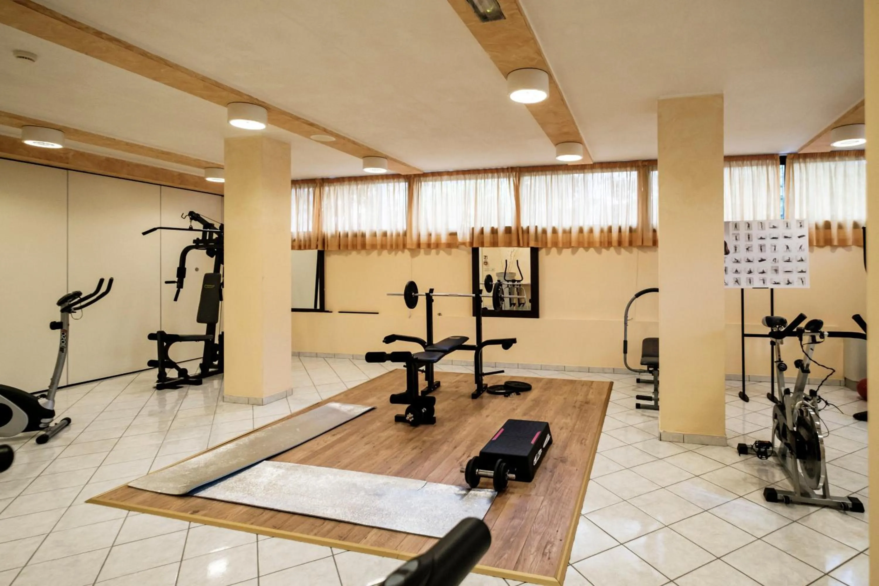 Fitness centre/facilities in Augustus Hotel Riccione