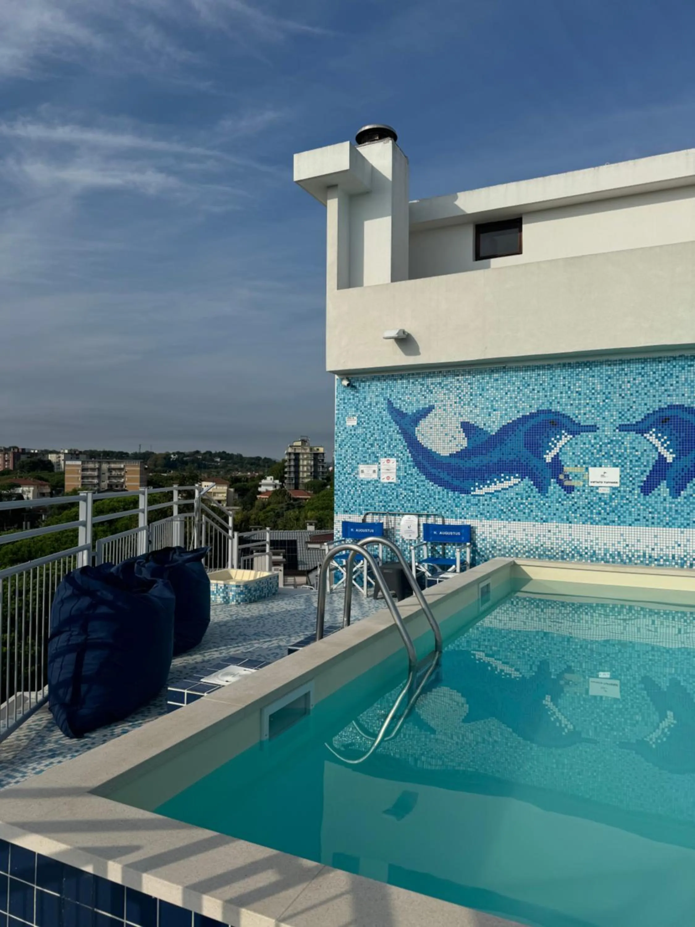 Swimming pool in Augustus Hotel Riccione