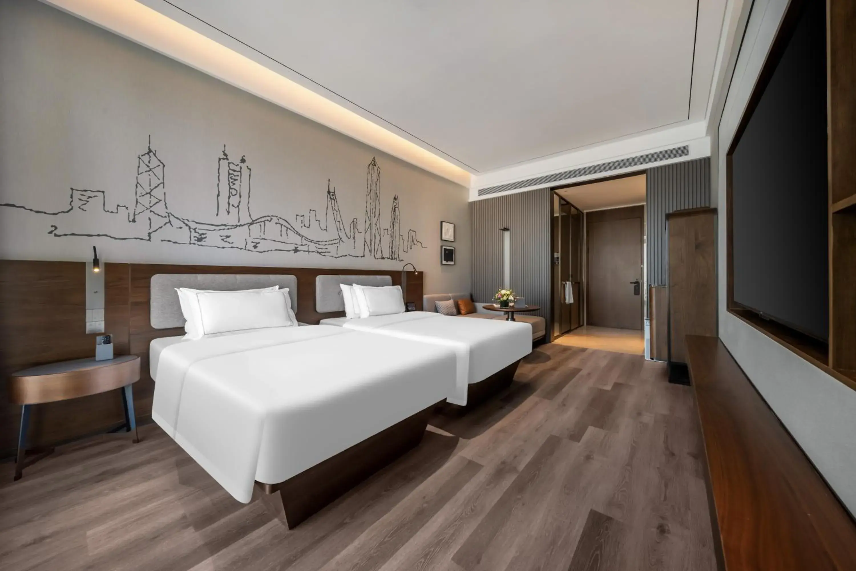 Executive Sea View Twin Room in Shenzhen Shekou Prince Bay Yifei Hotel Executive Sea View Twin Room in Shenzhen Shekou Prince Bay Yifei Hotel