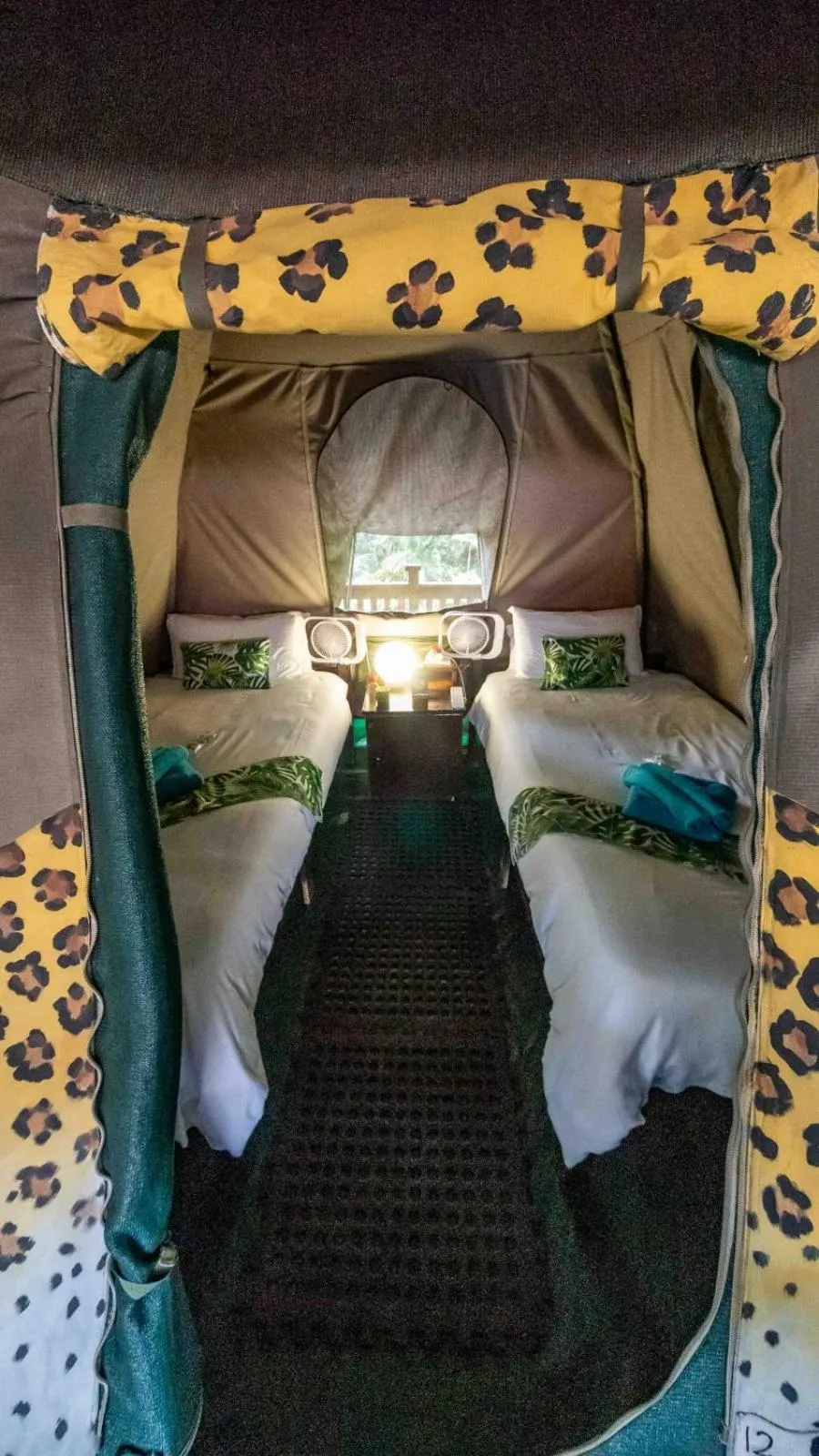 Bed in The Tree Top Village Urban Glamping