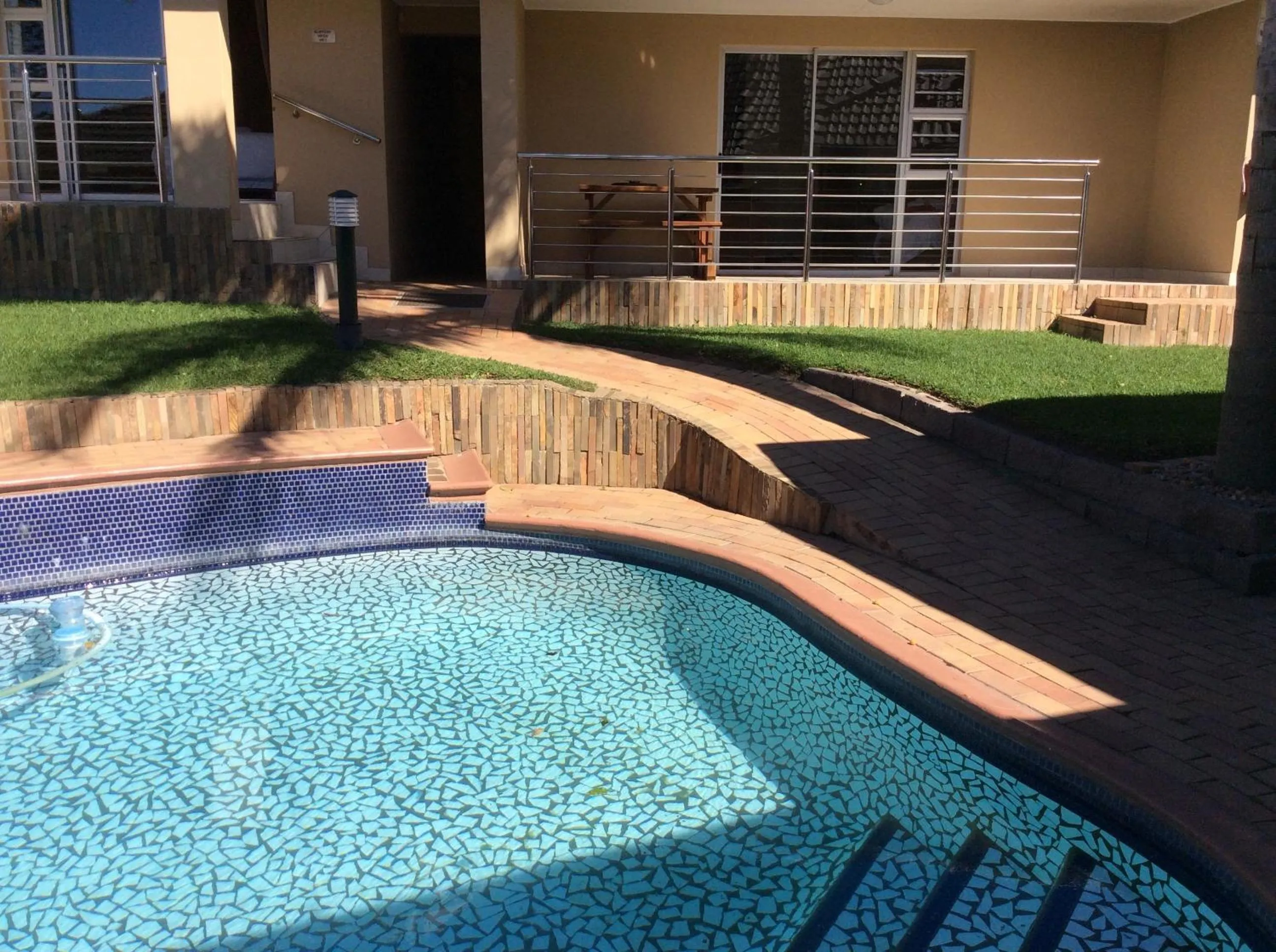 Pool view in TeBeacon Accommodation