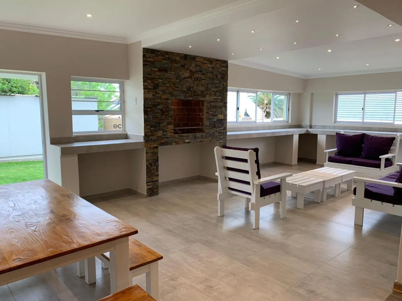 Living room in TeBeacon Accommodation