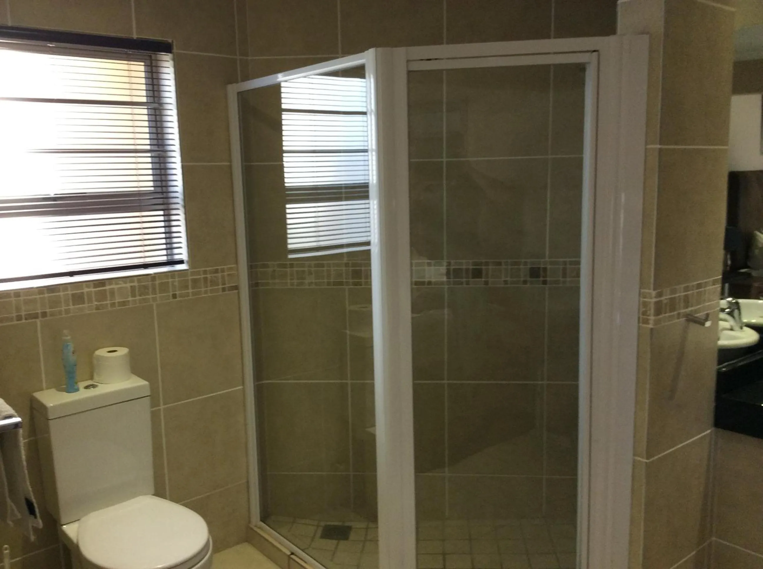 Shower in TeBeacon Accommodation