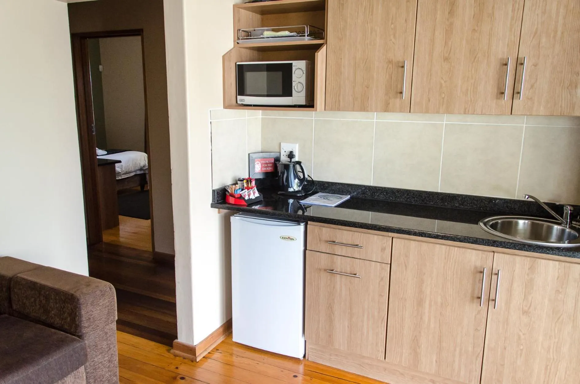 Kitchen or kitchenette in TeBeacon Accommodation