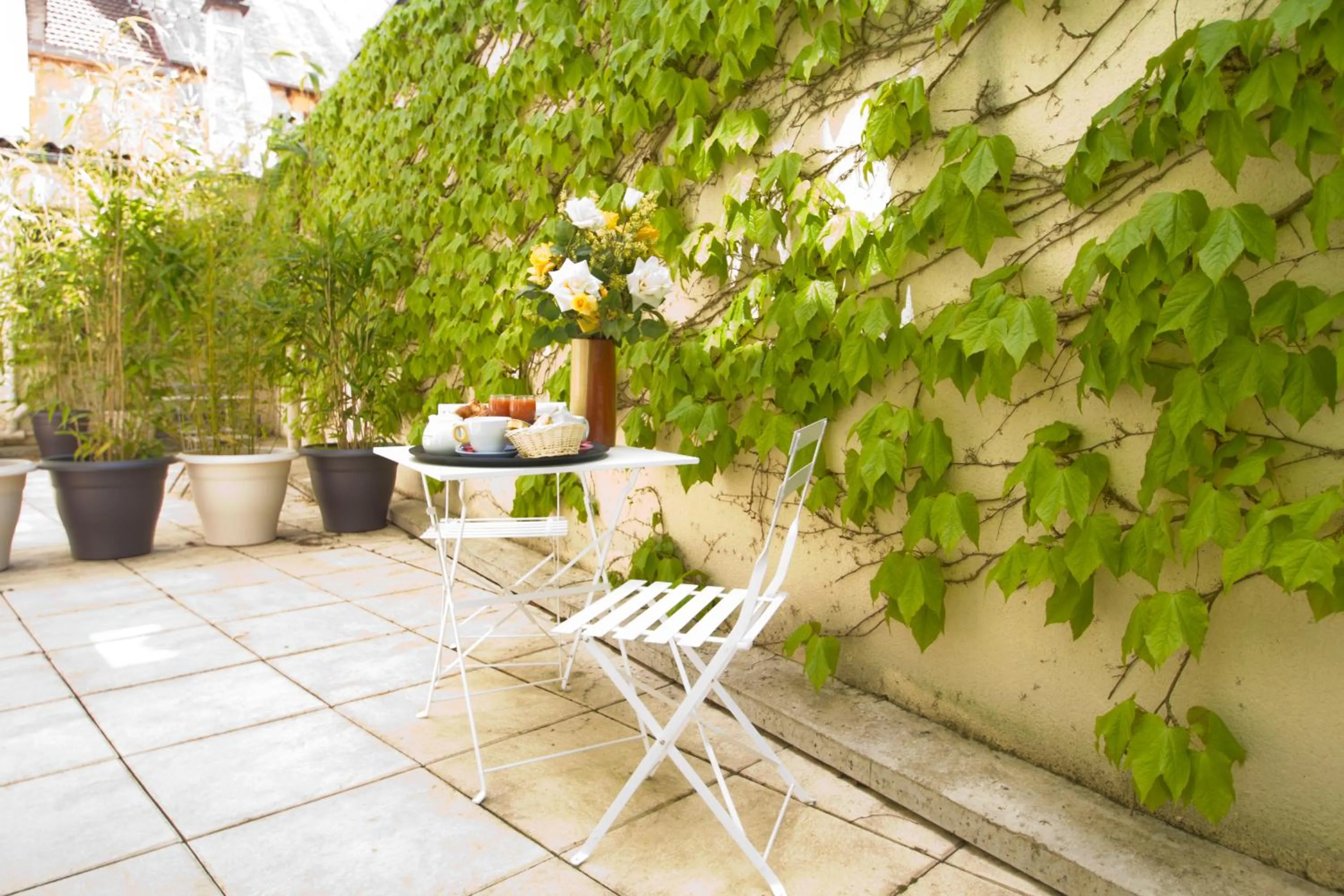 Double Room with Terrace in Hôtel Restaurant La Promenade
