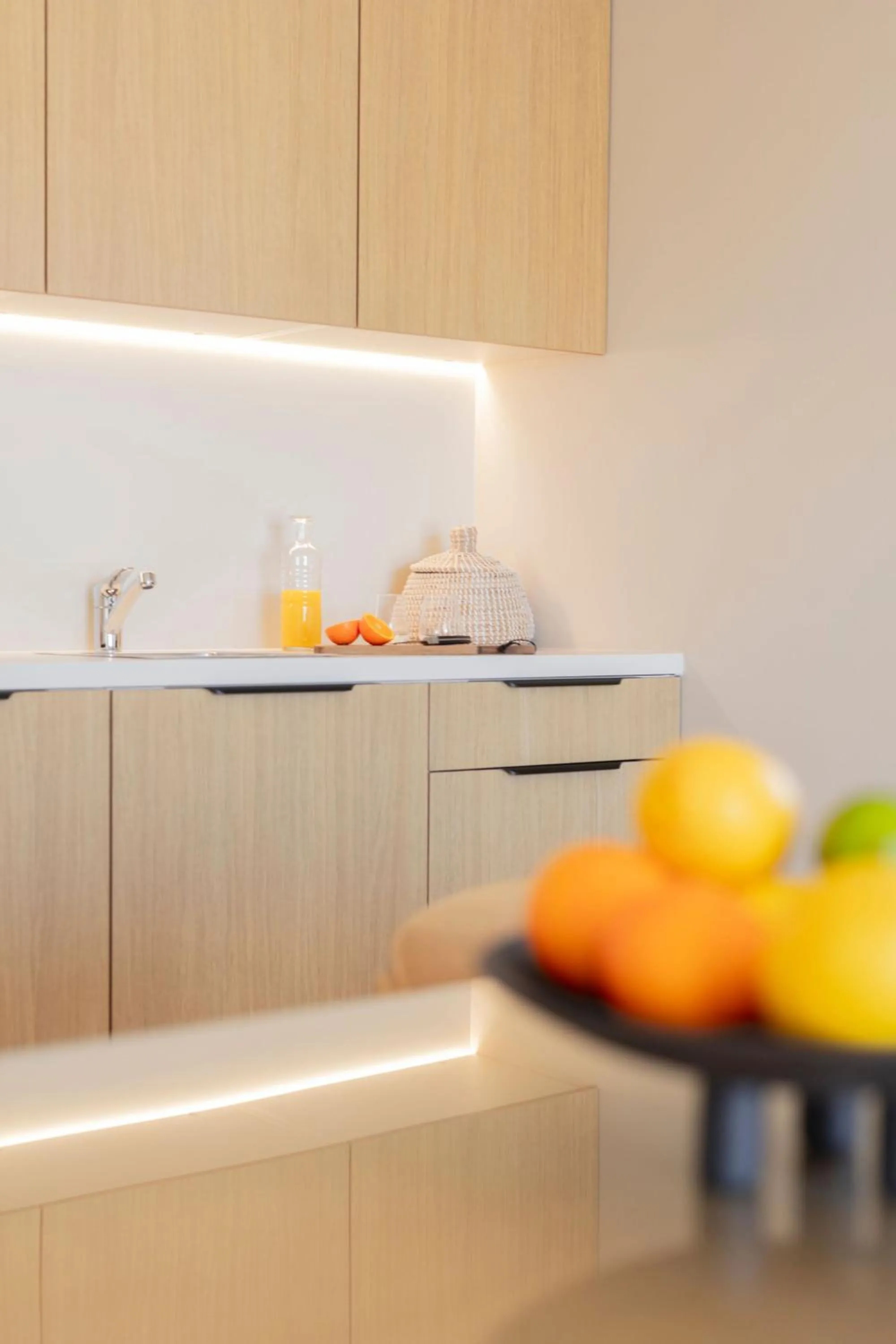 Kitchen or kitchenette in Hôtel Horizon Resort Massane & Spa