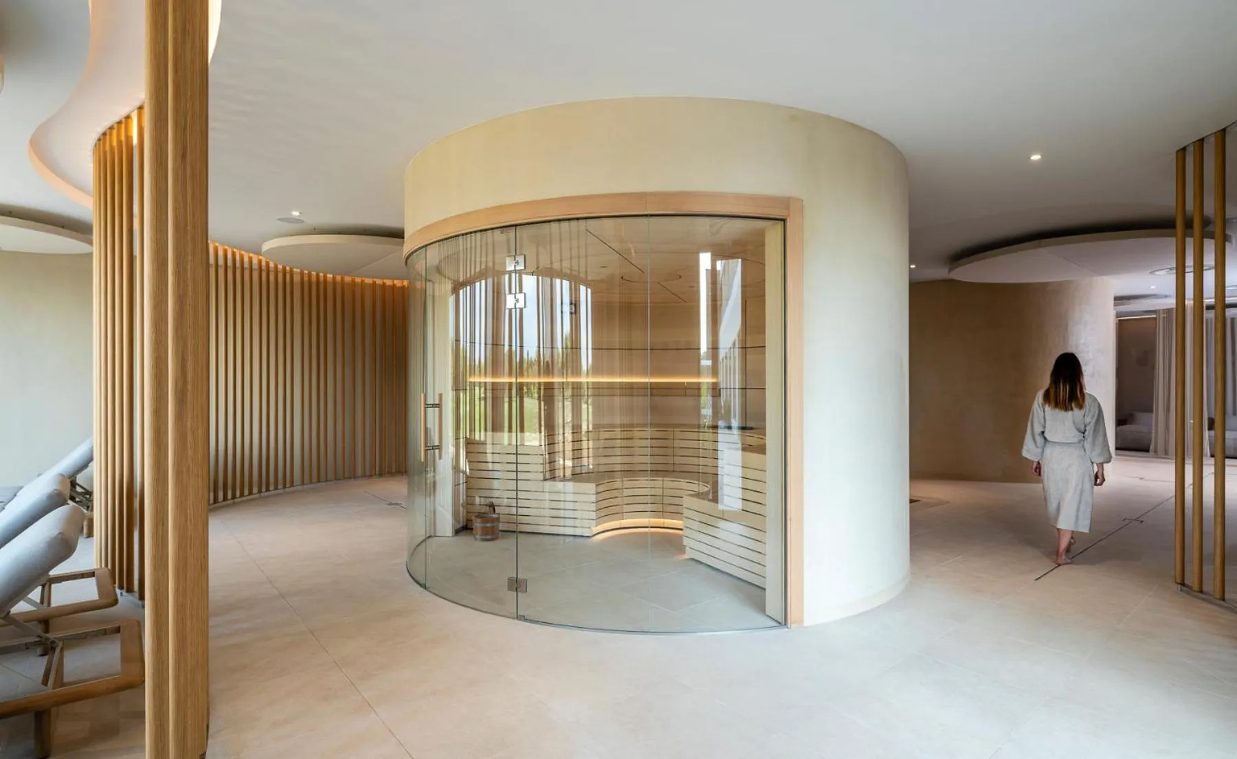 Sauna in Hôtel Horizon Resort Massane & Spa