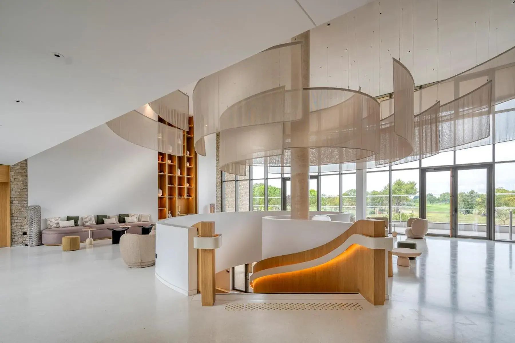 Lobby or reception in Hôtel Horizon Resort Massane & Spa Lobby or reception in Hôtel Horizon Resort Massane & Spa