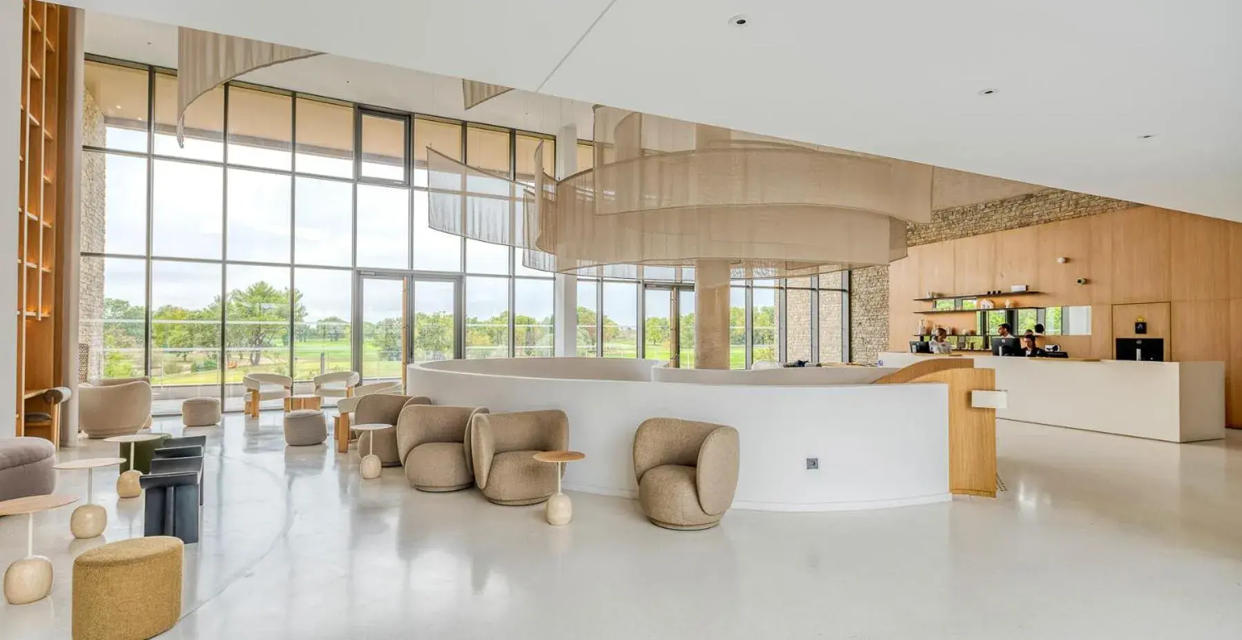 Lobby or reception in Hôtel Horizon Resort Massane & Spa Lobby or reception in Hôtel Horizon Resort Massane & Spa