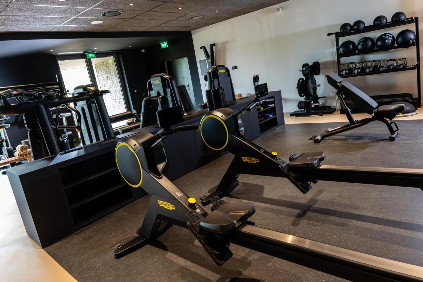 Fitness centre/facilities in Hôtel Horizon Resort Massane & Spa