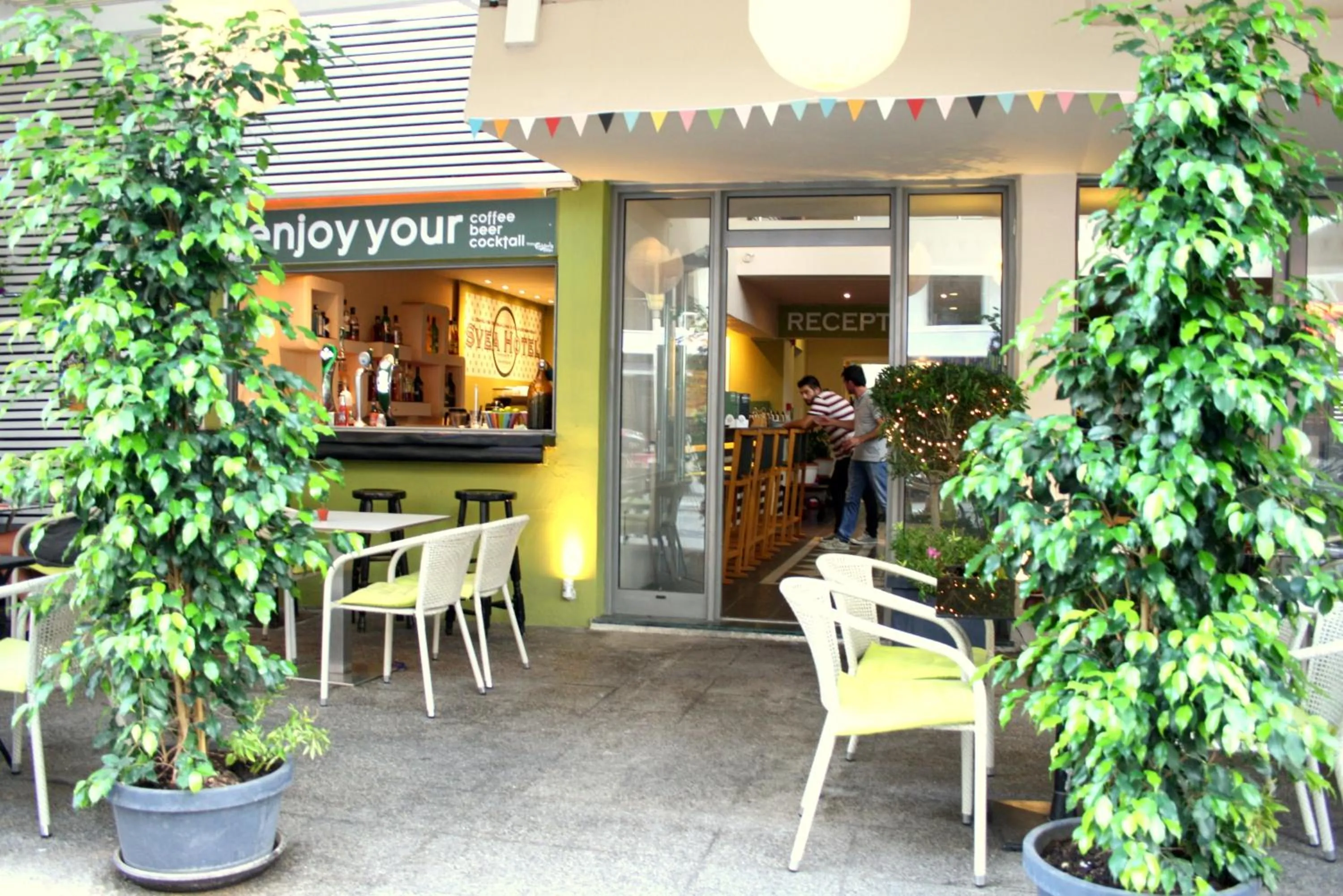 Facade/entrance in Svea Hotel