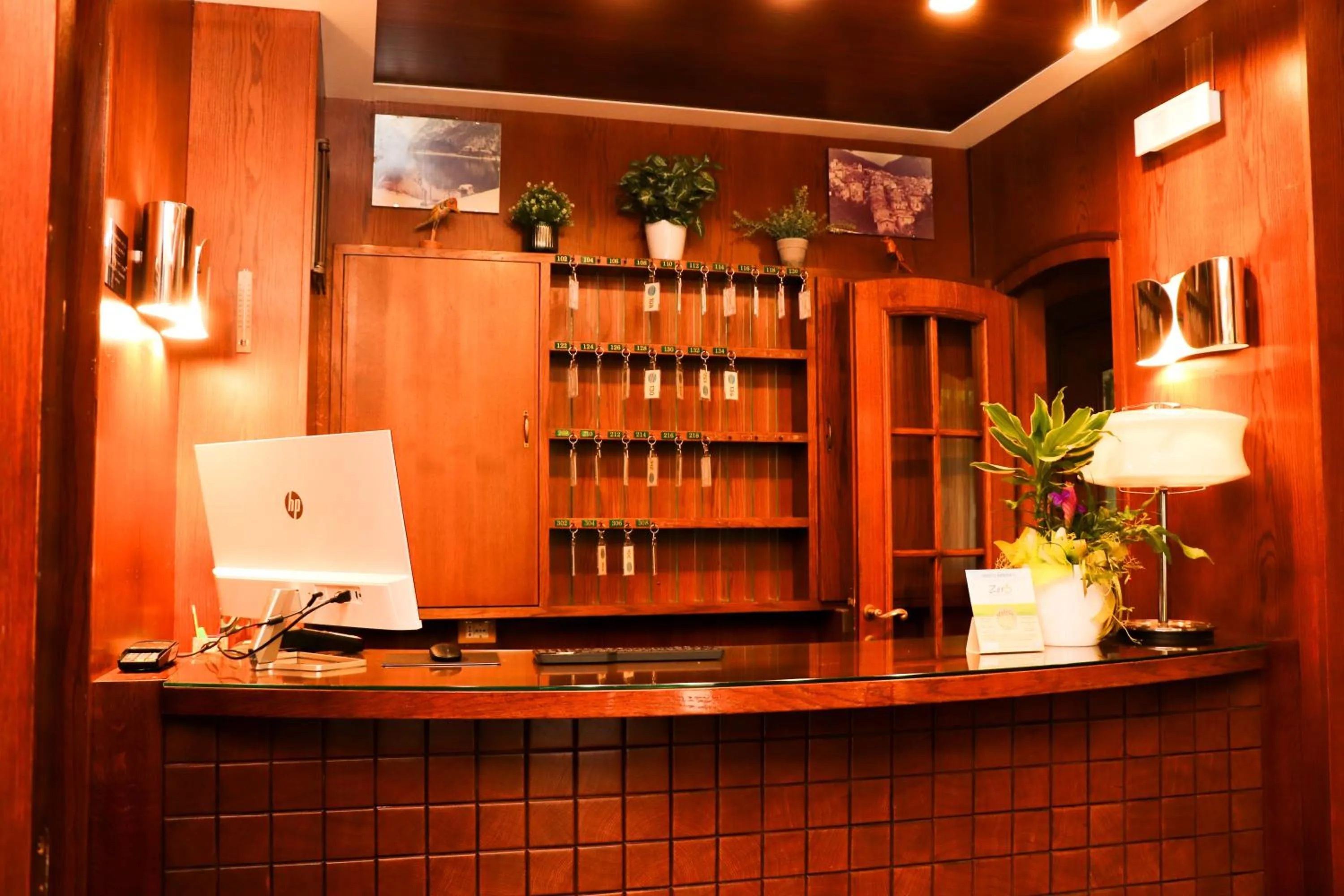 Lobby or reception in Hotel Garni del Lago