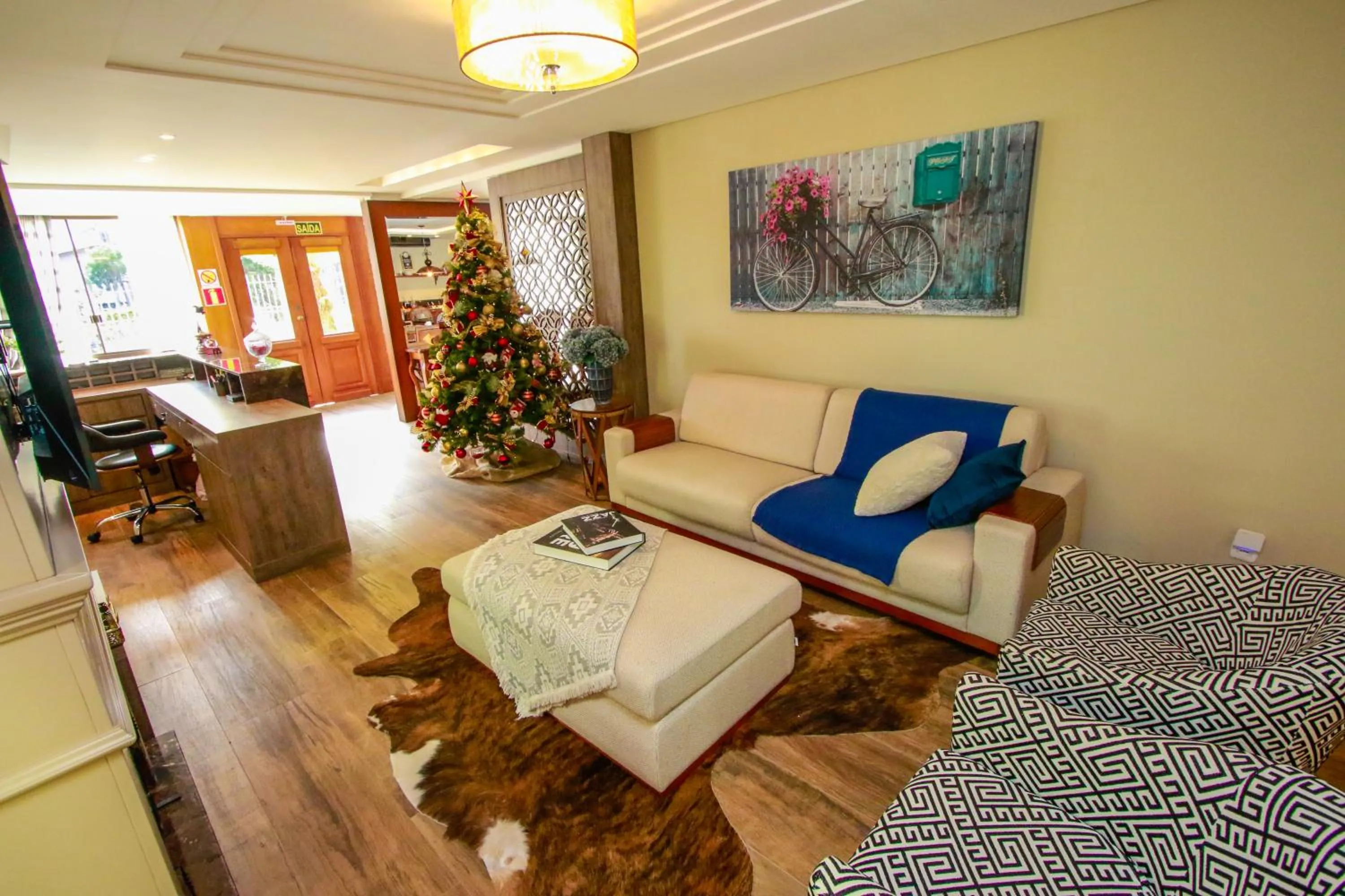 Lobby or reception in Pousada Caminho dos Plátanos