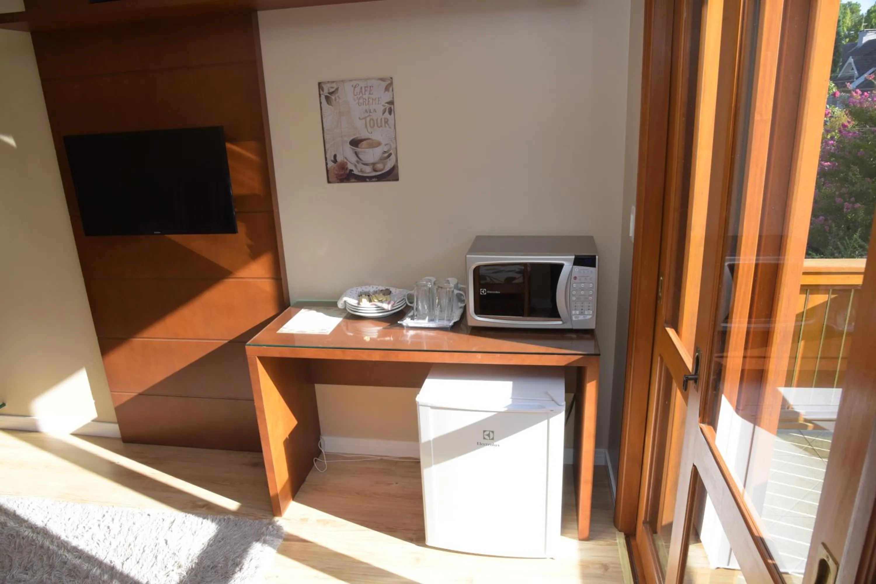 Balcony/Terrace in Pousada Caminho dos Plátanos