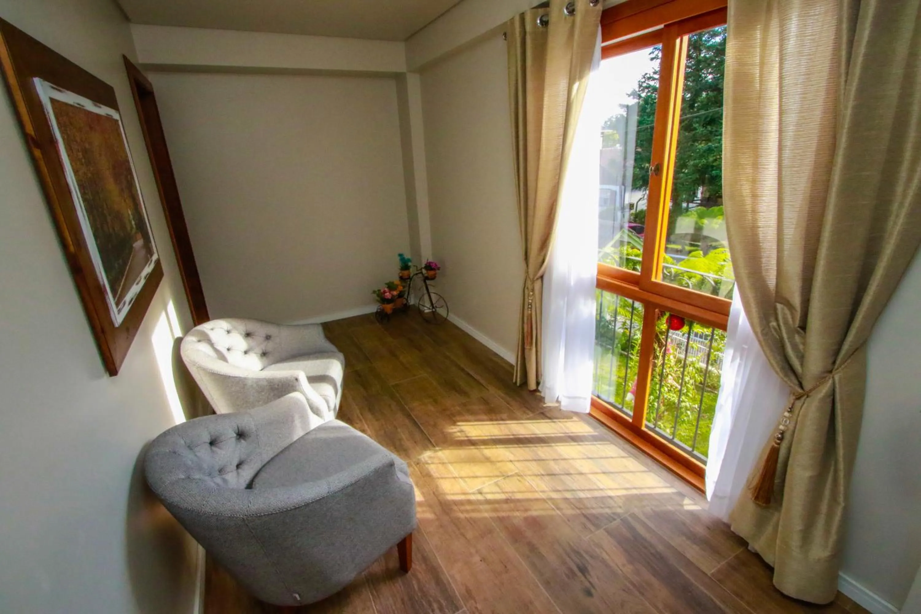 Balcony/Terrace in Pousada Caminho dos Plátanos