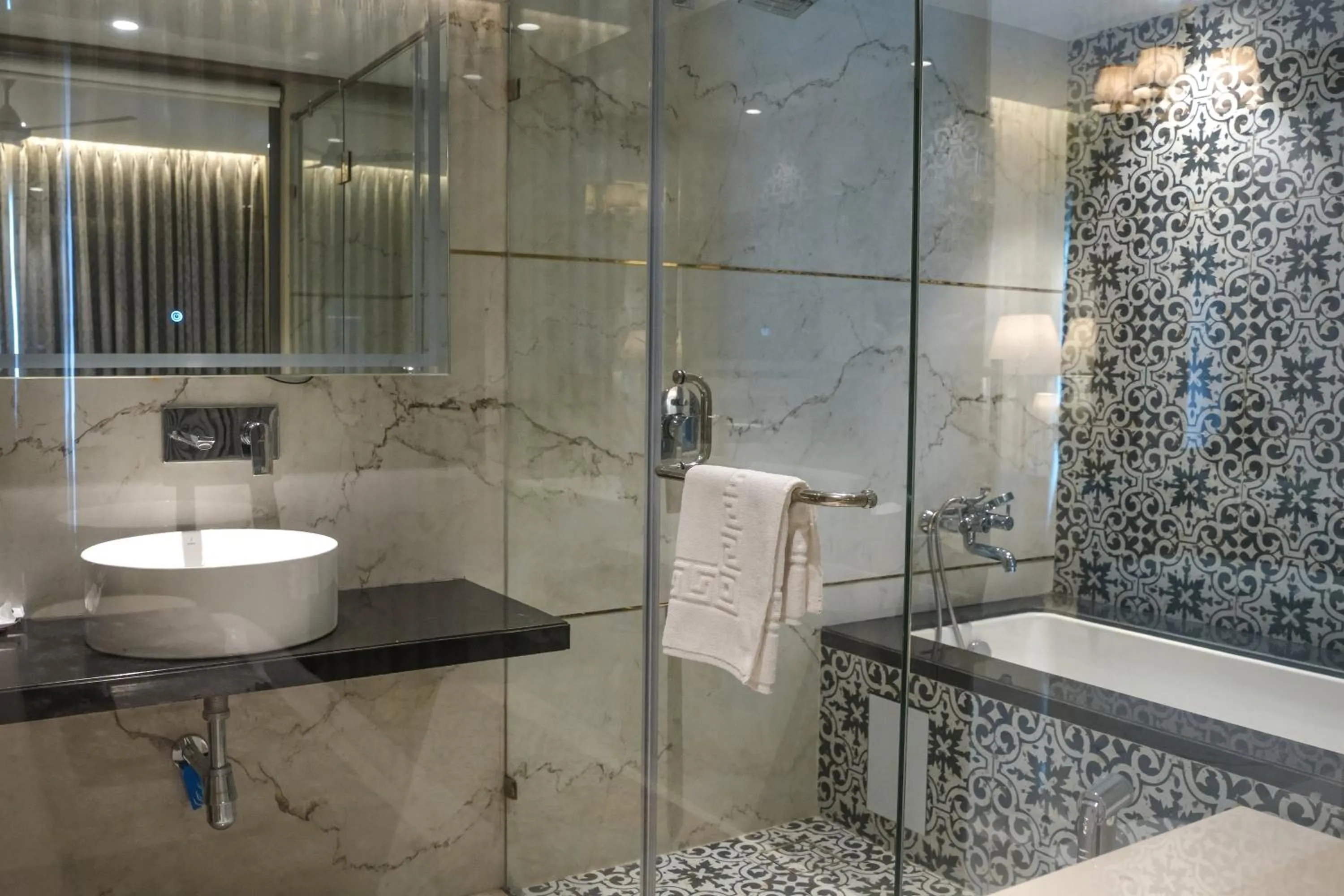 Shower in InstaFeel Hotel