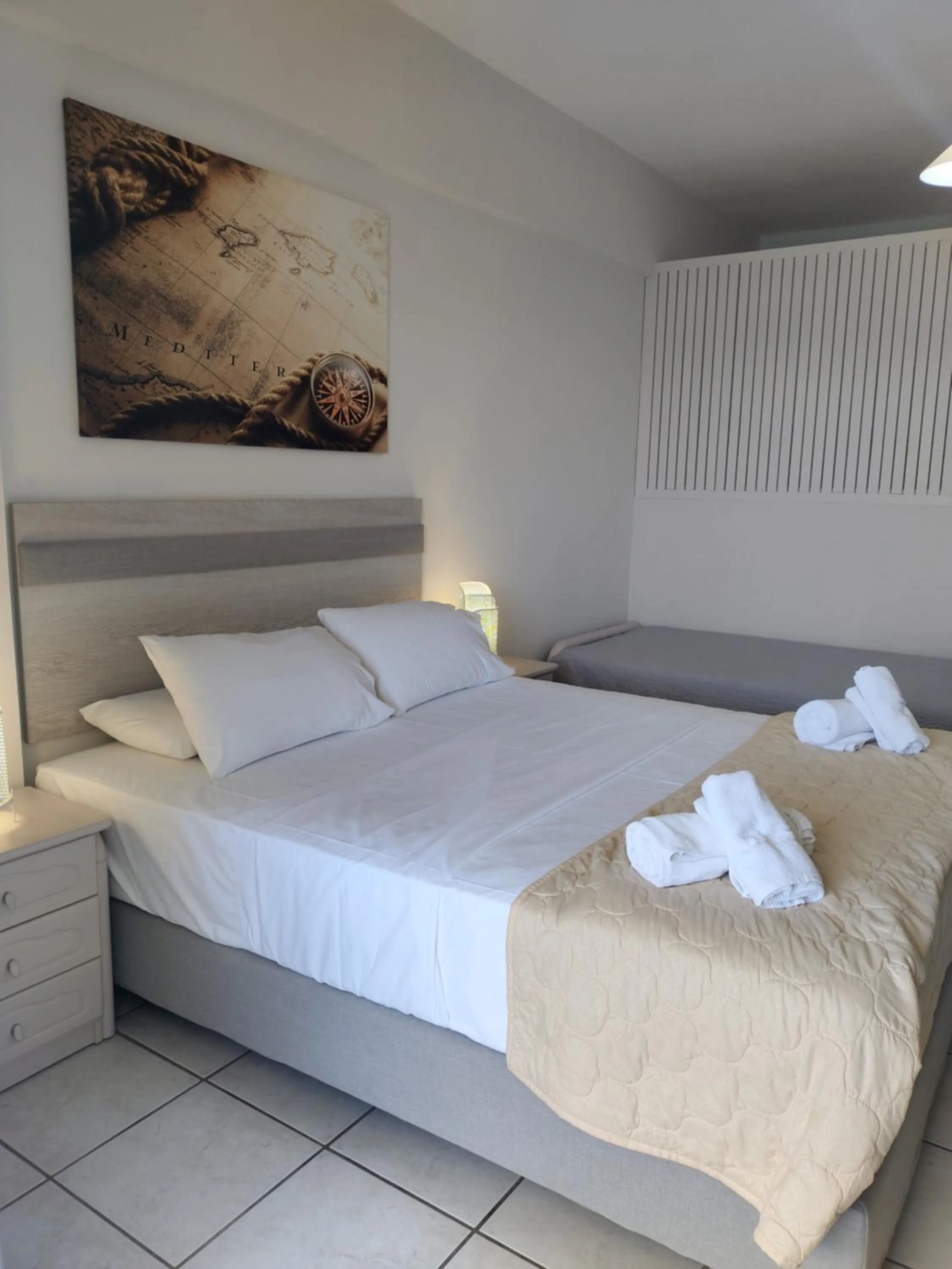 Bed in Captain Nick Aparthotel