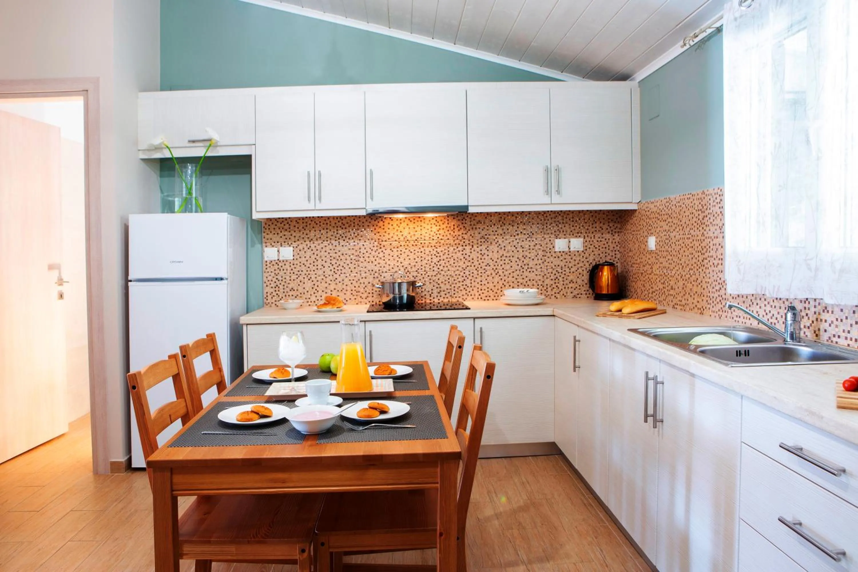 Kitchen or kitchenette in Captain Nick Aparthotel