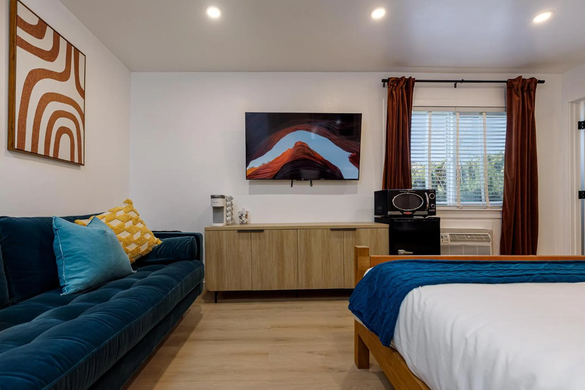 Bed in Quail Park Lodge