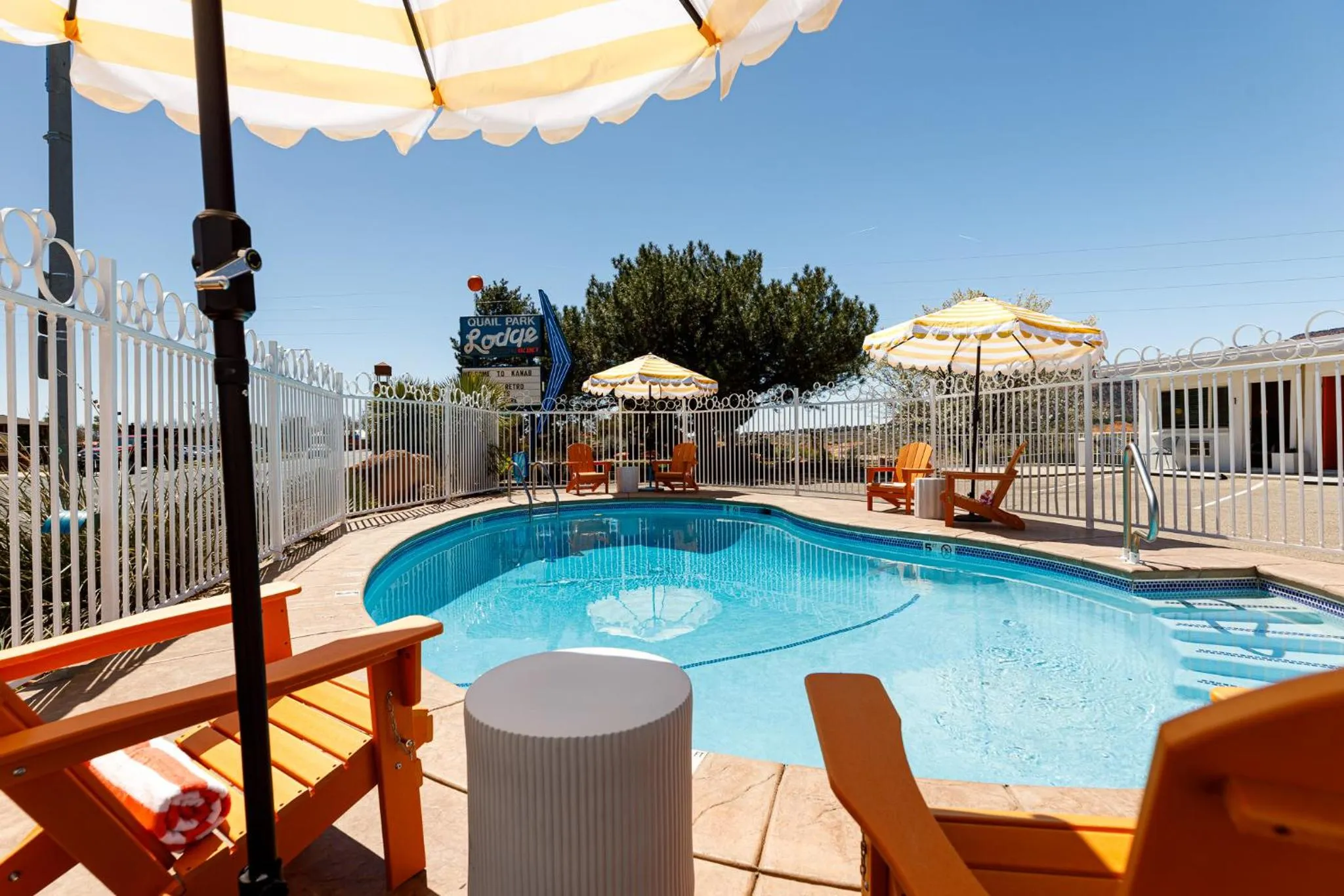 Patio in Quail Park Lodge